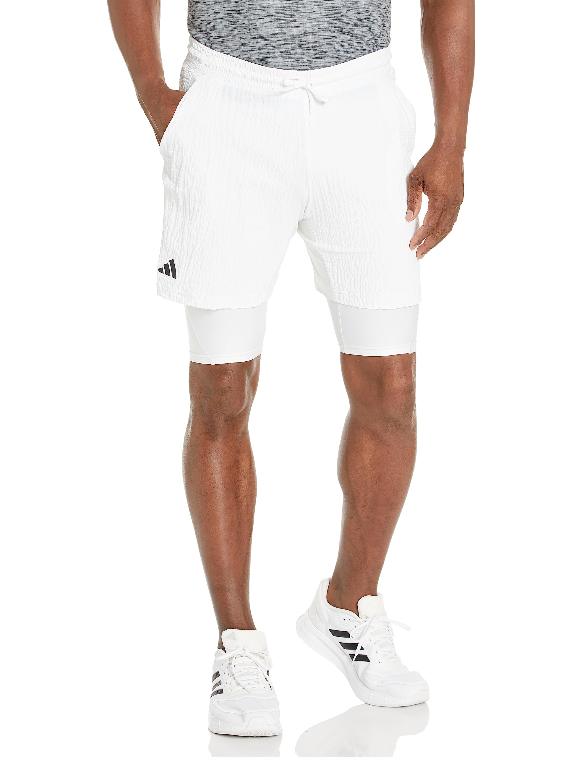 **Adidas Men's Tennis London 2-in-1 Shorts – Quick-Dry, Breathable & Comfortable for Sports & Casual Wear**    *(Use Case: Perfect for tennis, running, gym workouts, or everyday casual wear.)*