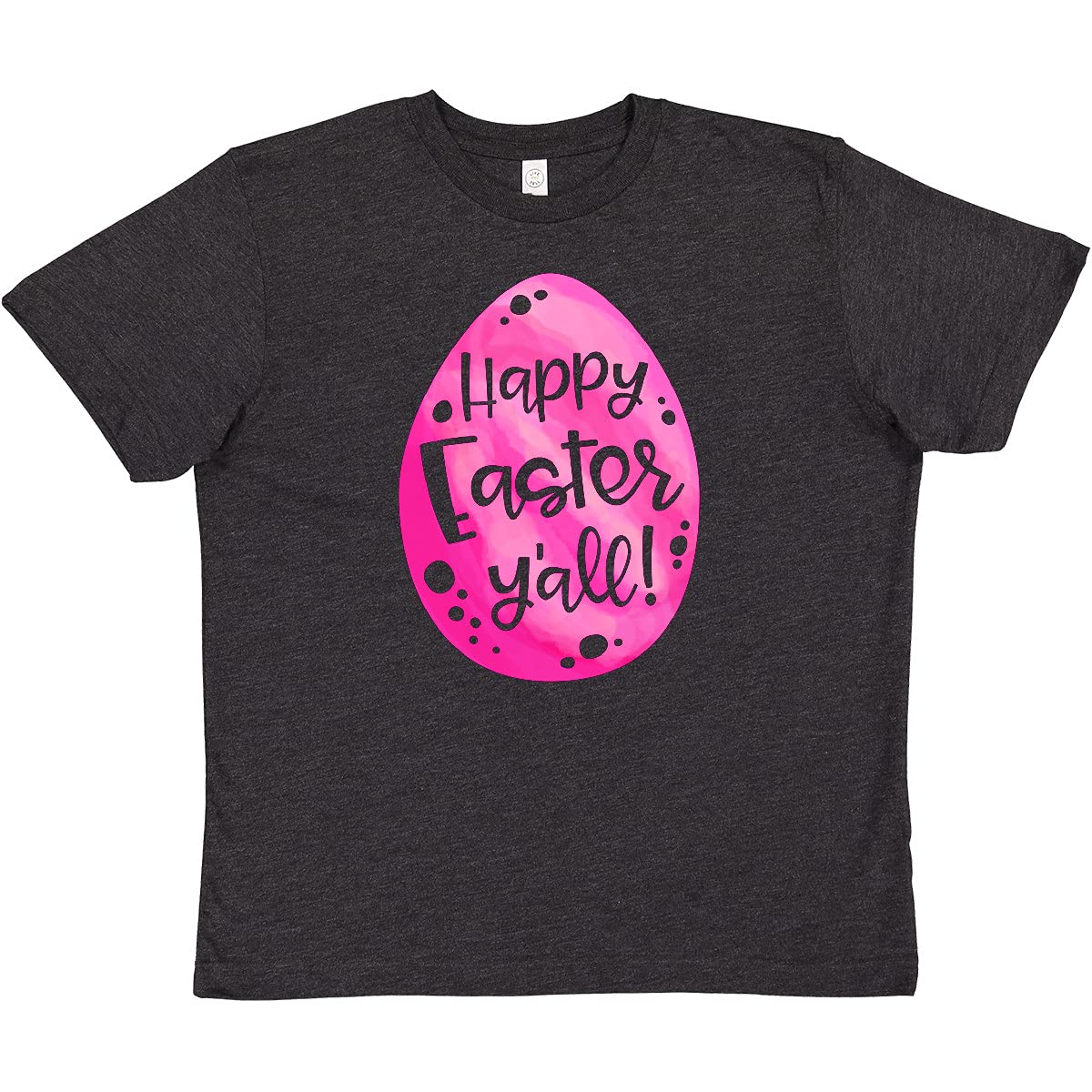 Inktastic Happy Easter Y'all Pink Easter Egg Youth T-Shirt - Cute Easter Outfit for Kids, Boys & Girls - Perfect for Easter Egg Hunts, Family Photos & Spring Celebrations