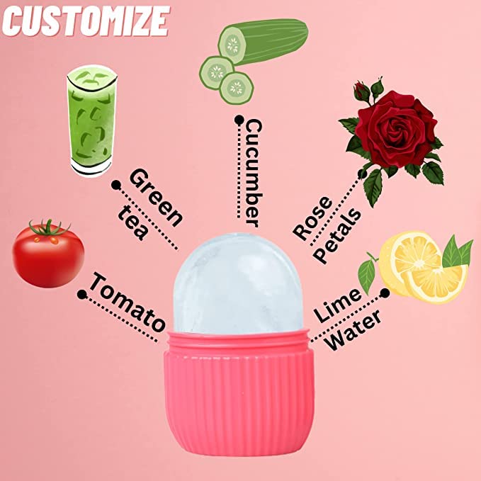 VishBin Upgraded Ice Roller for Face & Eye – Cooling Facial Massage Tool, Gua Sha Ice Cube for Skin Care & Beauty | Reduce Puffiness, Soothe Skin – Perfect for Morning Routine & Post-Workout Recovery