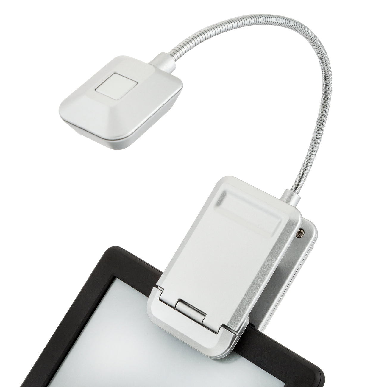 Quad 4 LED Reading Light - Adjustable Brightness Clip-On Book Light for Night Reading, Studying, and Crafting - Perfect for Bedside, Office, and Travel Use