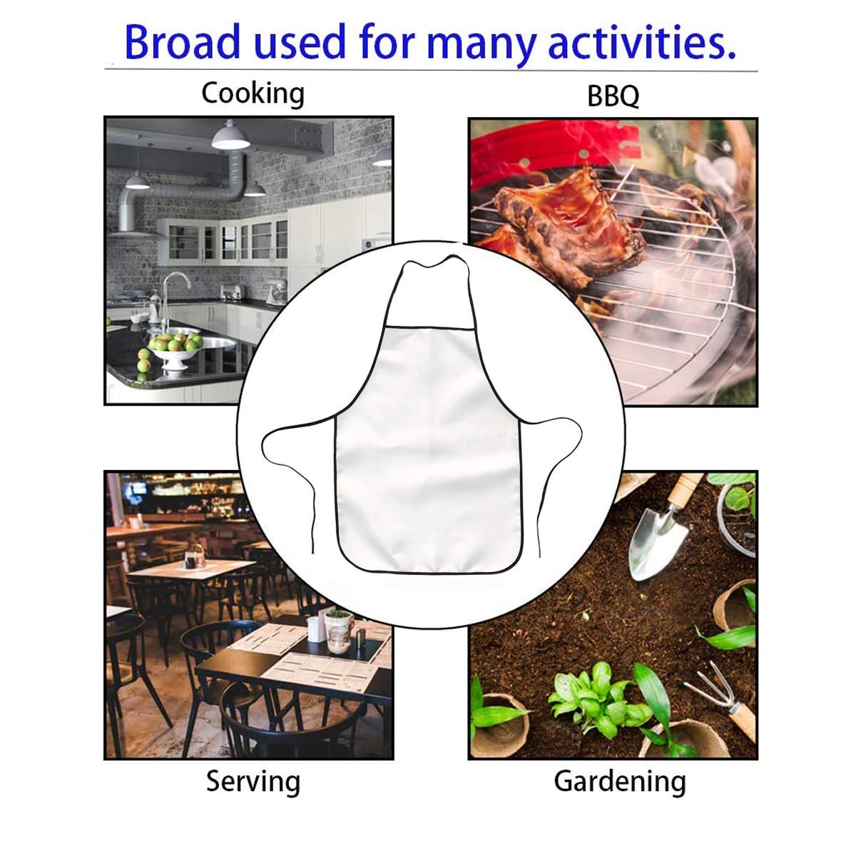 Alaskan Malamute Dog Breed Baking Apron - Soft & Comfortable Cooking Chef Apron for Women & Men - Perfect for Baking, BBQ, Grilling & Kitchen Cooking Gifts