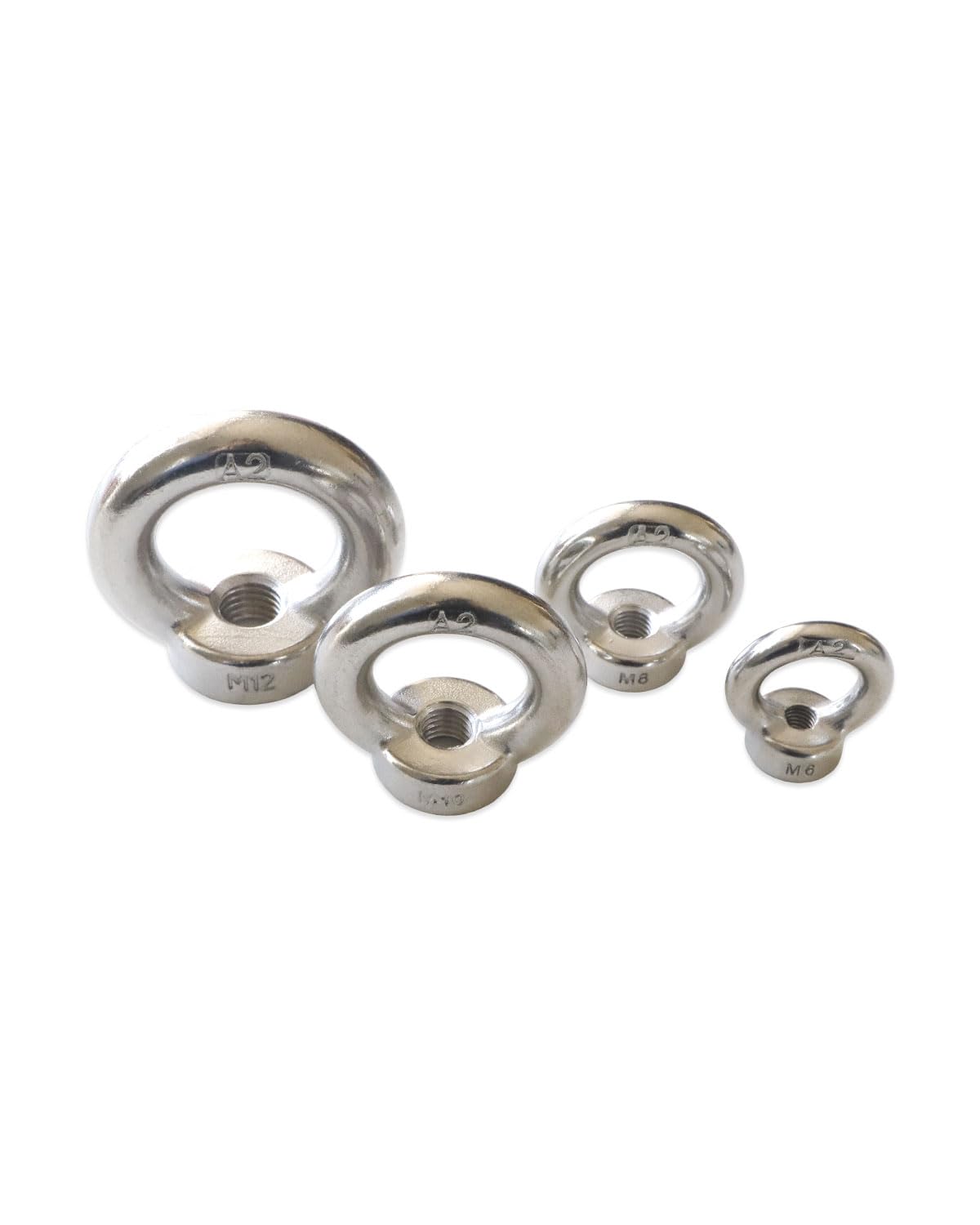 M10 Eye Nuts 304 Stainless Steel - Heavy Duty Eye Bolts for Lifting & Rigging - Durable Hardware for Home Repairs, Construction & Marine Applications - Pack of 1