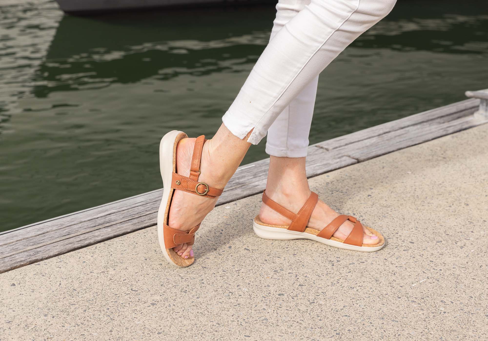 Revere Tulum Women's Comfortable Leather Sandals - Stylish & Supportive Summer Footwear for Beach, Travel & Casual Outings