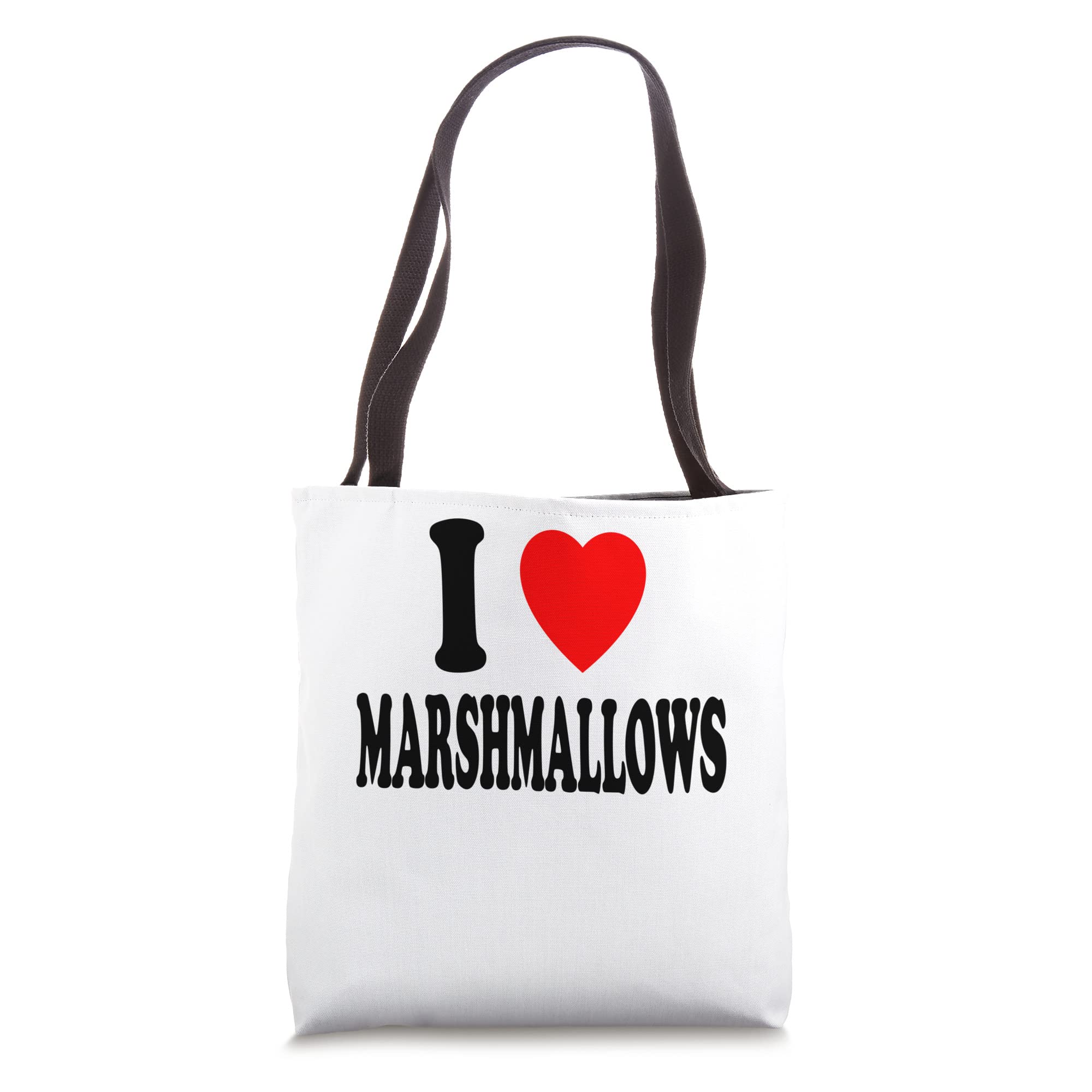 I Heart Marshmallows Tote Bag - Durable Camping & Bonfire Accessory for Outdoor Adventures, Picnics, and Beach Trips