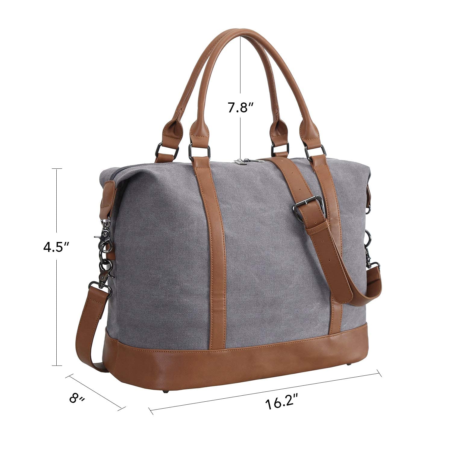 CAMTOP Women's Canvas Travel Bag - Durable Weekend Overnight Carry On Luggage for Ladies - Perfect for Business Trips, Gym, Beach & Vacation Getaways