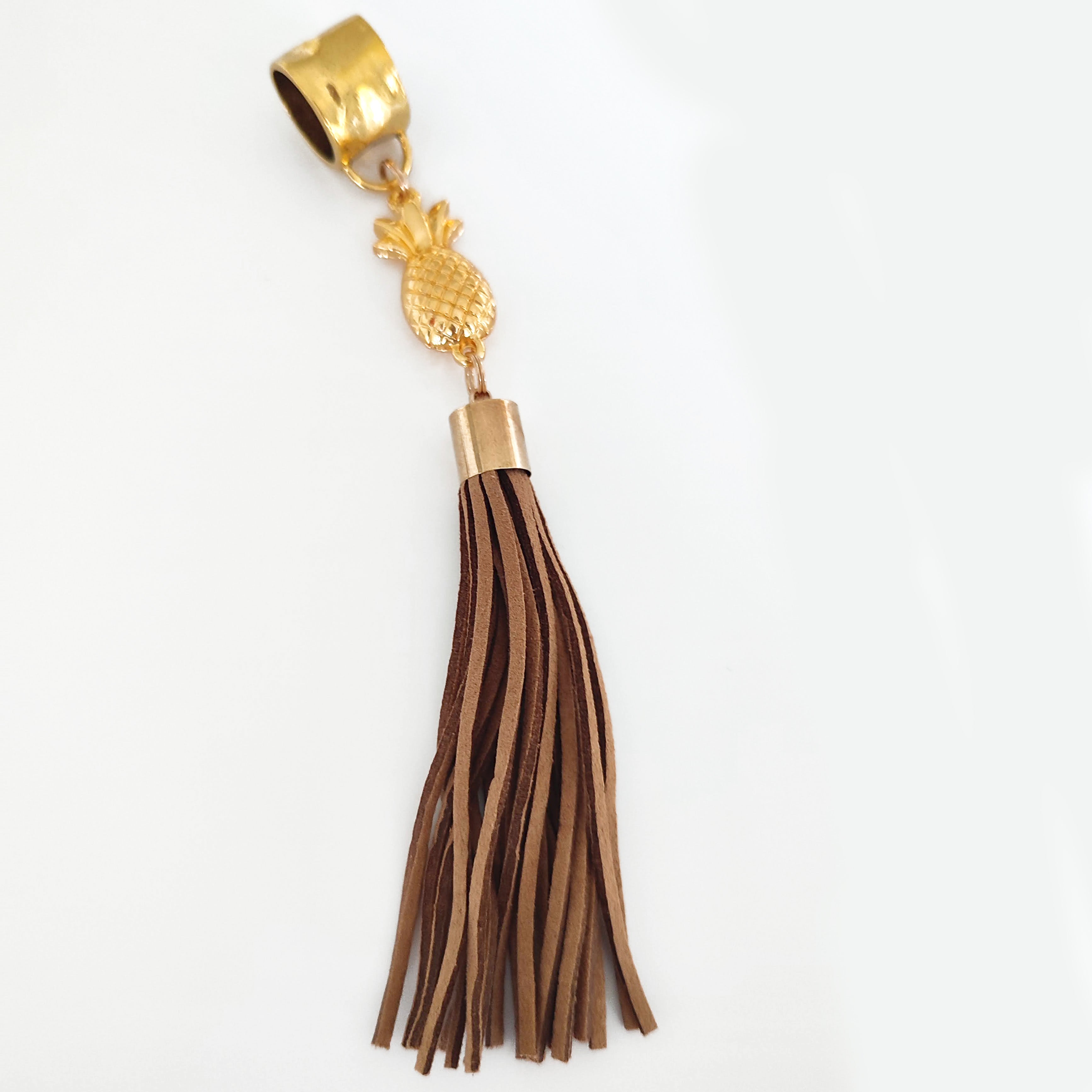 Stylish Pineapple Tassel Scarf Jewelry in Gold - Perfect for Summer Outfits, Beach Vacations & Boho Fashion Accessories
