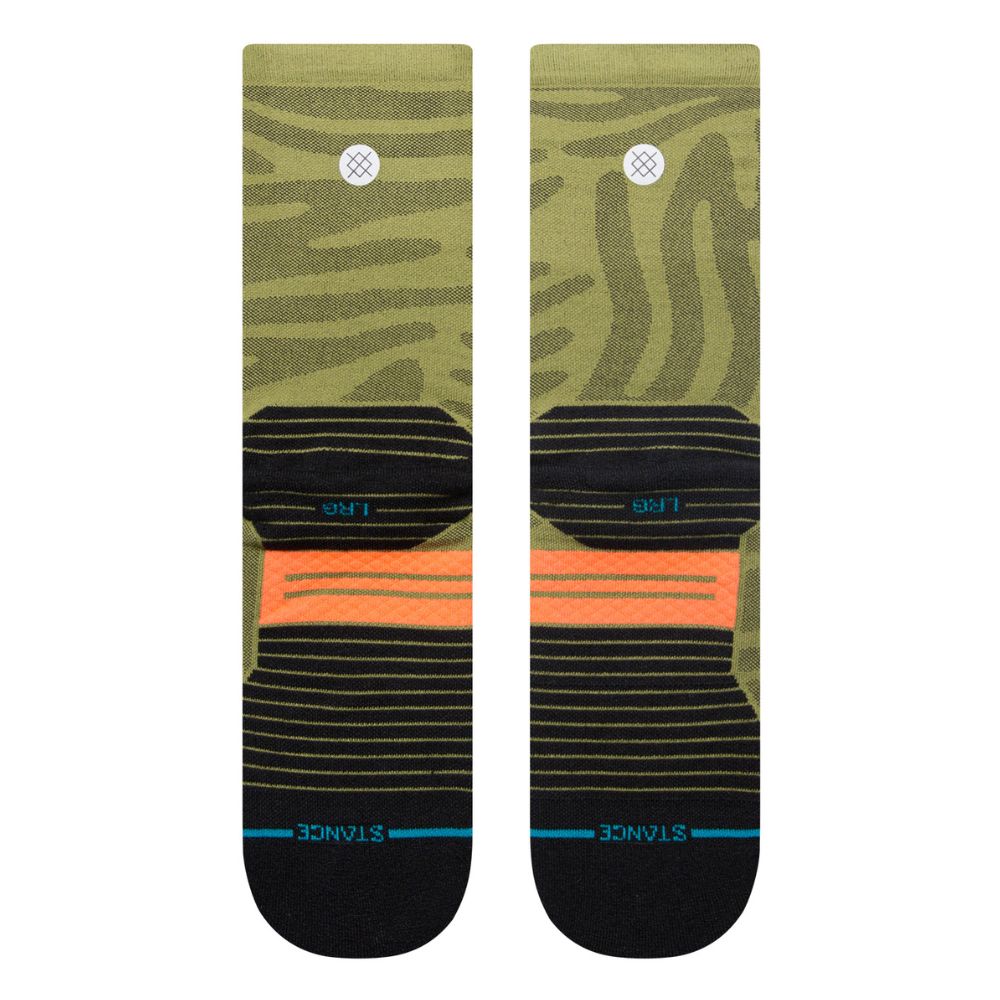 Stance Run BRPA Ciele Camo Light Cushion Crew Socks - Performance Running Socks for Men & Women, Breathable & Cushioned for Sports, Gym, and Outdoor Activities