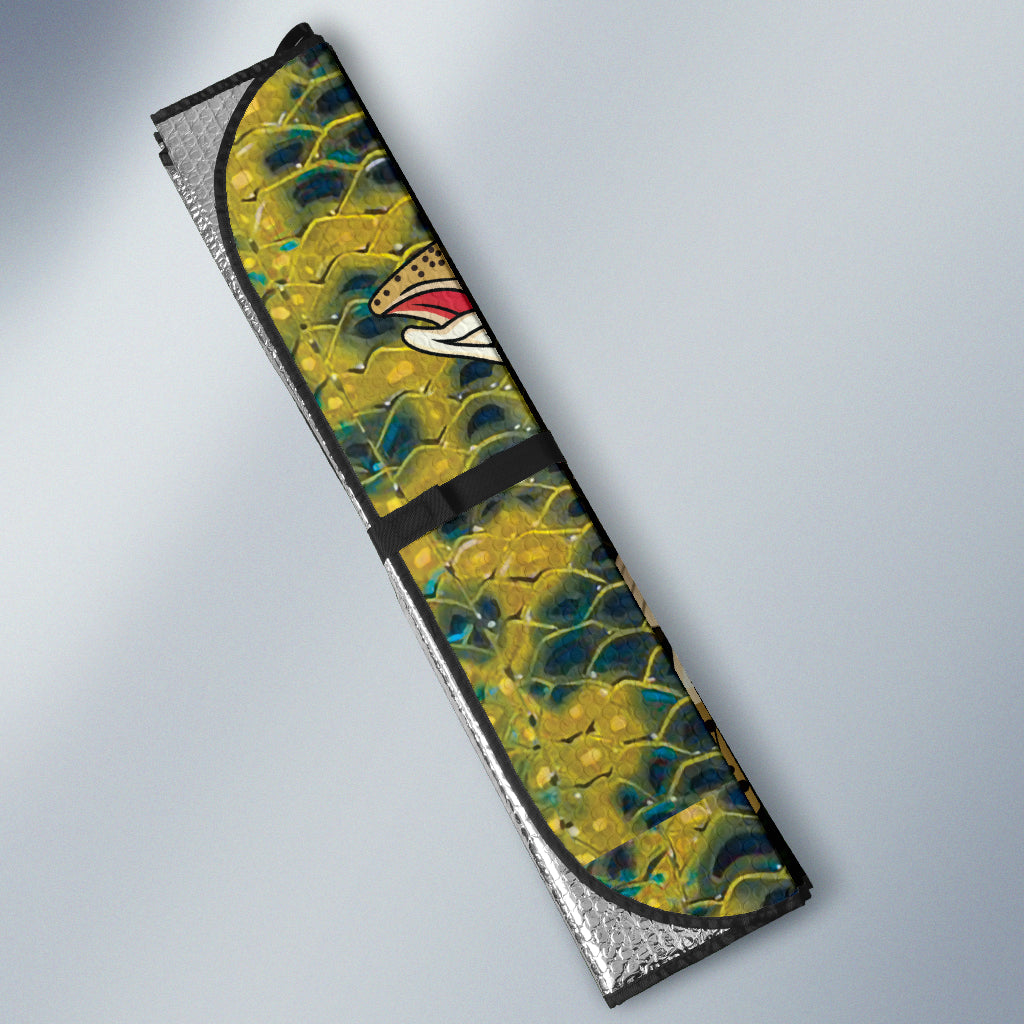 Premium Trout Fish Pattern Car Sun Shades for UV Protection - Perfect Gift for Anglers & Outdoor Enthusiasts - Ideal for Road Trips, Fishing Trips & Summer Driving