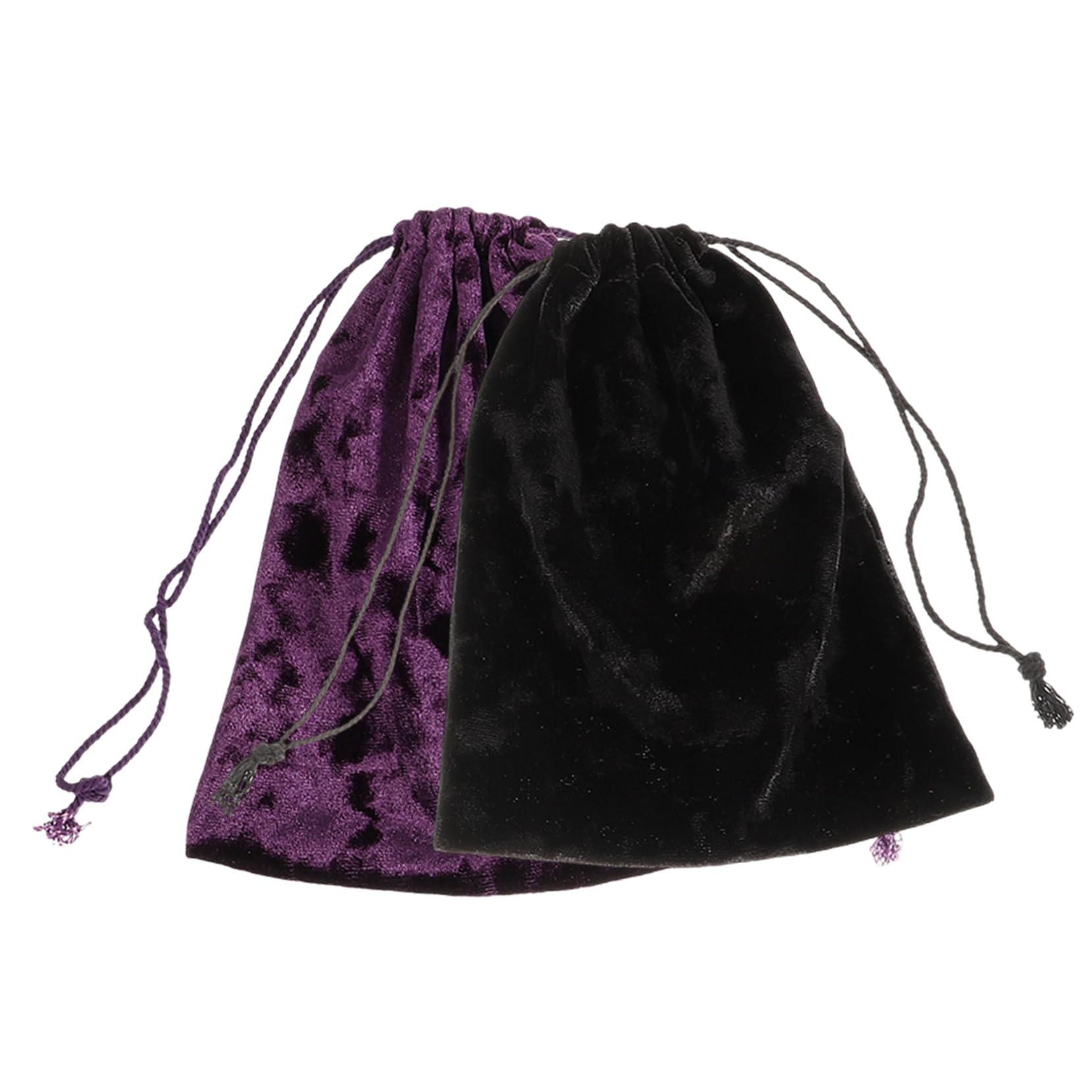 Angoily 2-Piece Tarot Rune Pouch Set - Organizer for Tarot Cards, Crystals, Jewelry & Dice | Small Drawstring Storage Bags for Wiccan Supplies, Witchcraft Tools & Spiritual Accessories | Perfect for Tarot Readers, Crystal Collectors & Pagan Practitioners