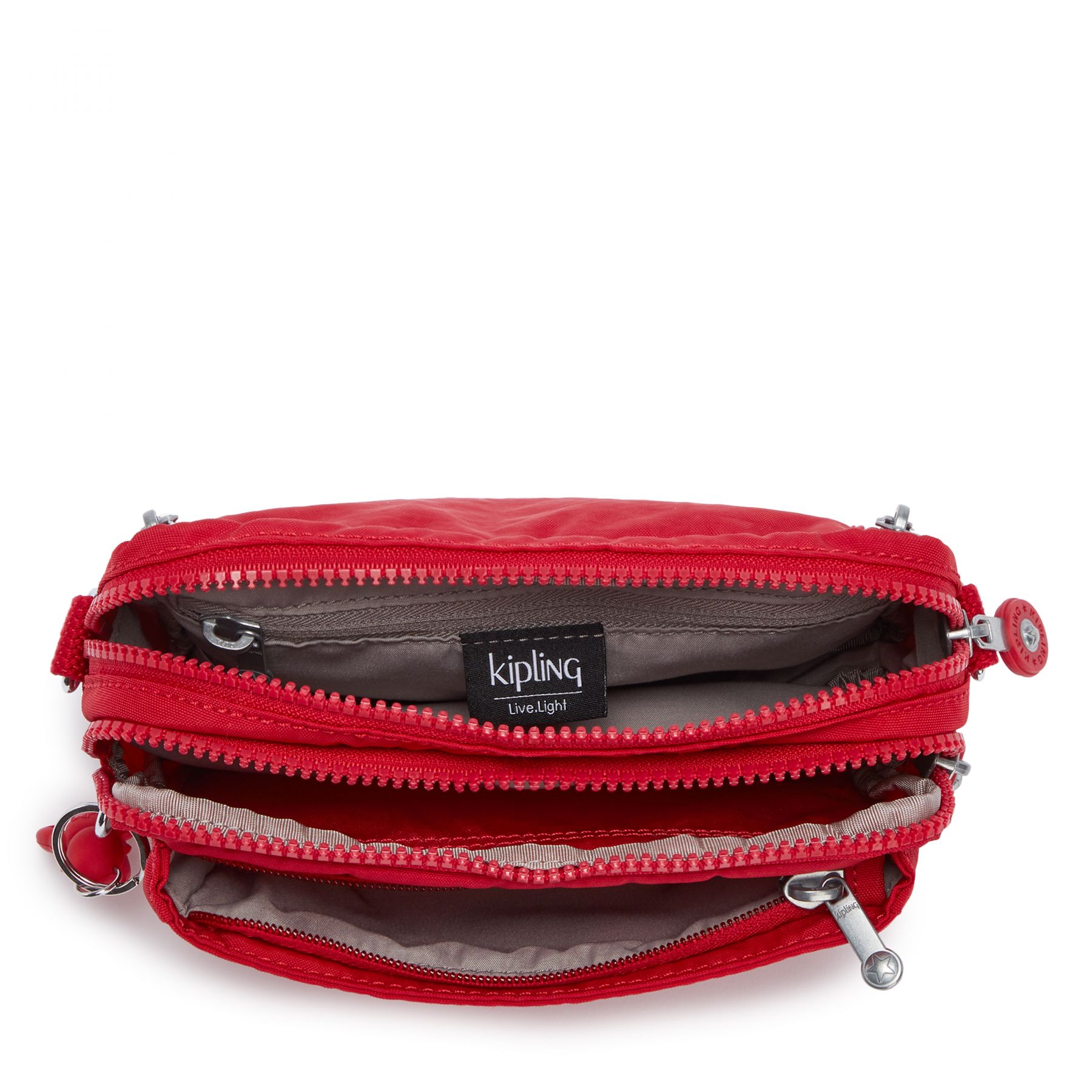 Kipling Abanu Multi Convertible Crossbody Bag for Women - Lightweight Travel Purse with Adjustable Strap, Roomy Interior (Red Rouge) | Perfect for Work, Gym & Everyday Use