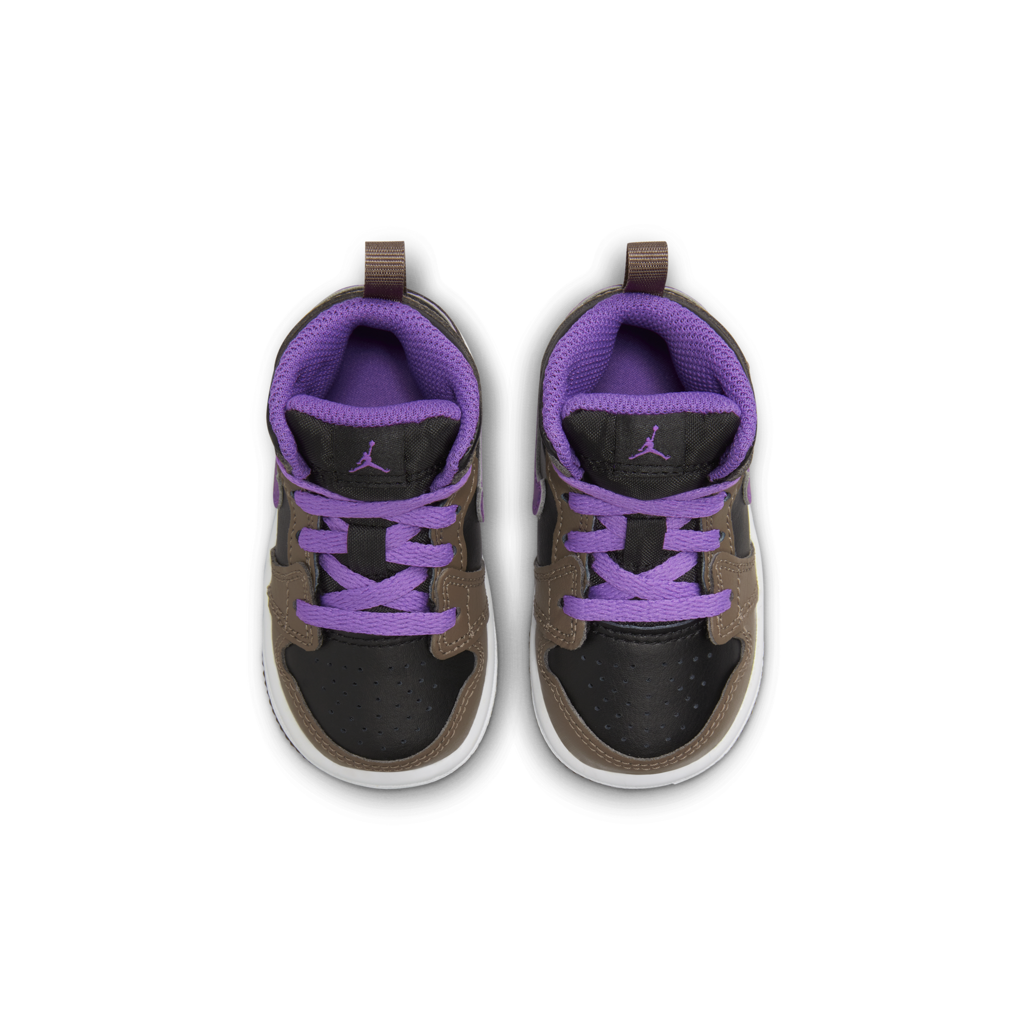 AIR JORDAN 1 MID (TD) PALOMINO - Kids Basketball Shoes for Boys & Girls - Comfortable Sneakers for School, Sports & Casual Wear