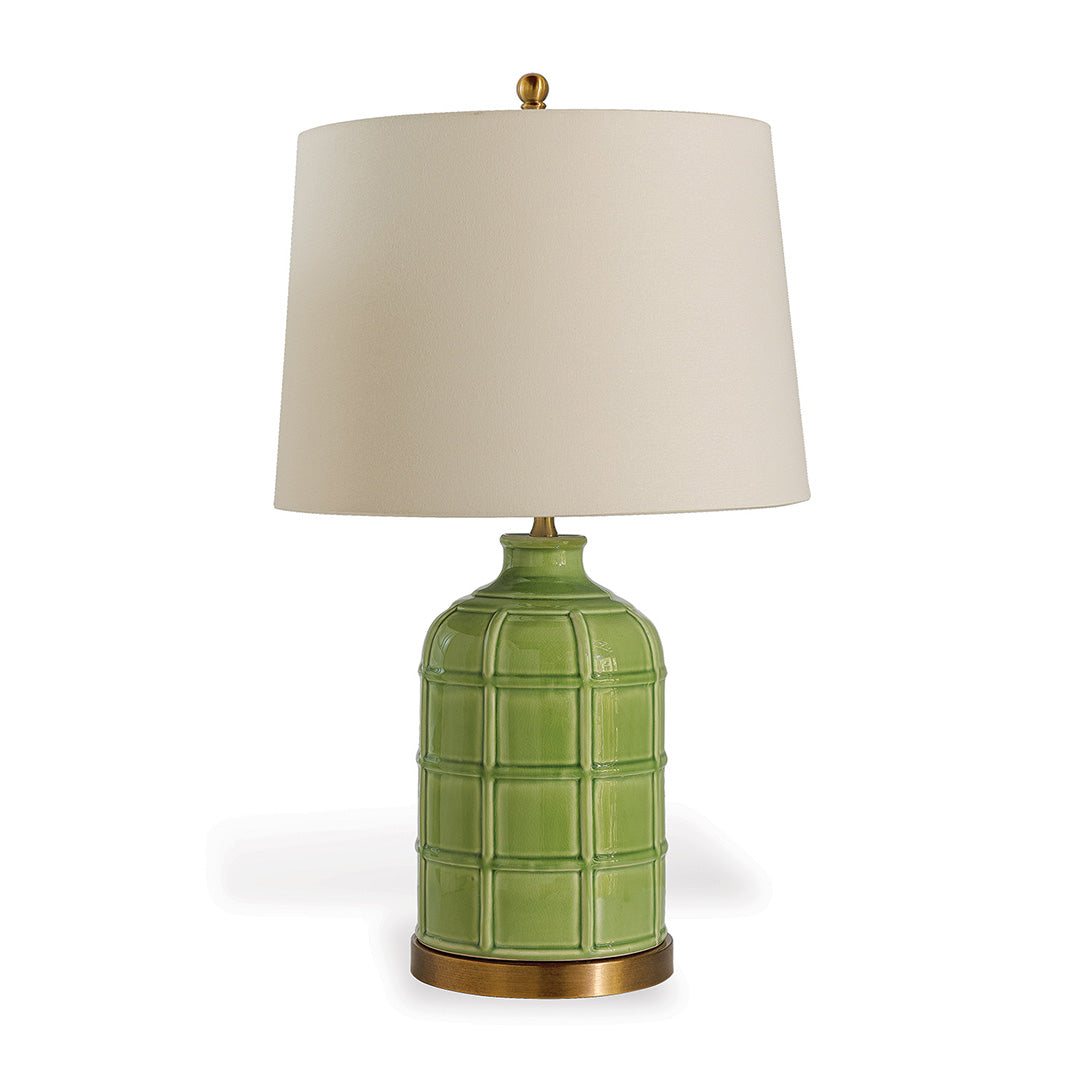 Pasadena Lamp in Apple Green - Modern Table Lamp for Living Room, Bedroom & Office Decor