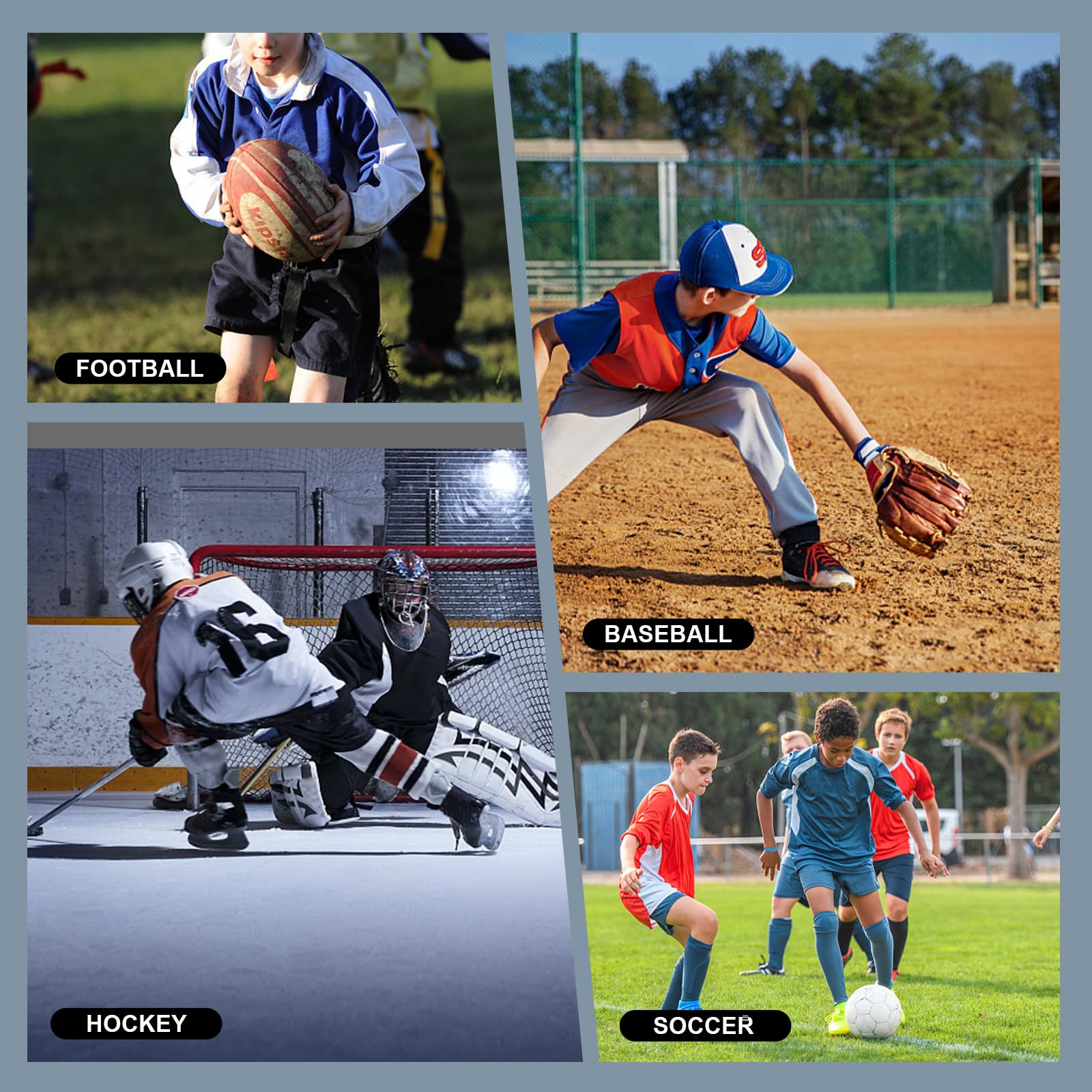 Davion Youth Boys Baseball Cup Underwear with Soft Protective Athletic Cup - Compression Shorts for Baseball, Football, Lacrosse - Comfortable Support for Sports & Training
