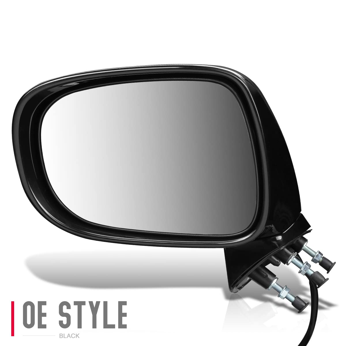 DNA Motoring OEM-MR-LX1320110 Power Adjustable Heated Folding Side Mirror with Puddle Light & Memory Function - Compatible with 2006-2008 Lexus IS250/IS350 - Perfect for Winter Driving & Enhanced Night Visibility
