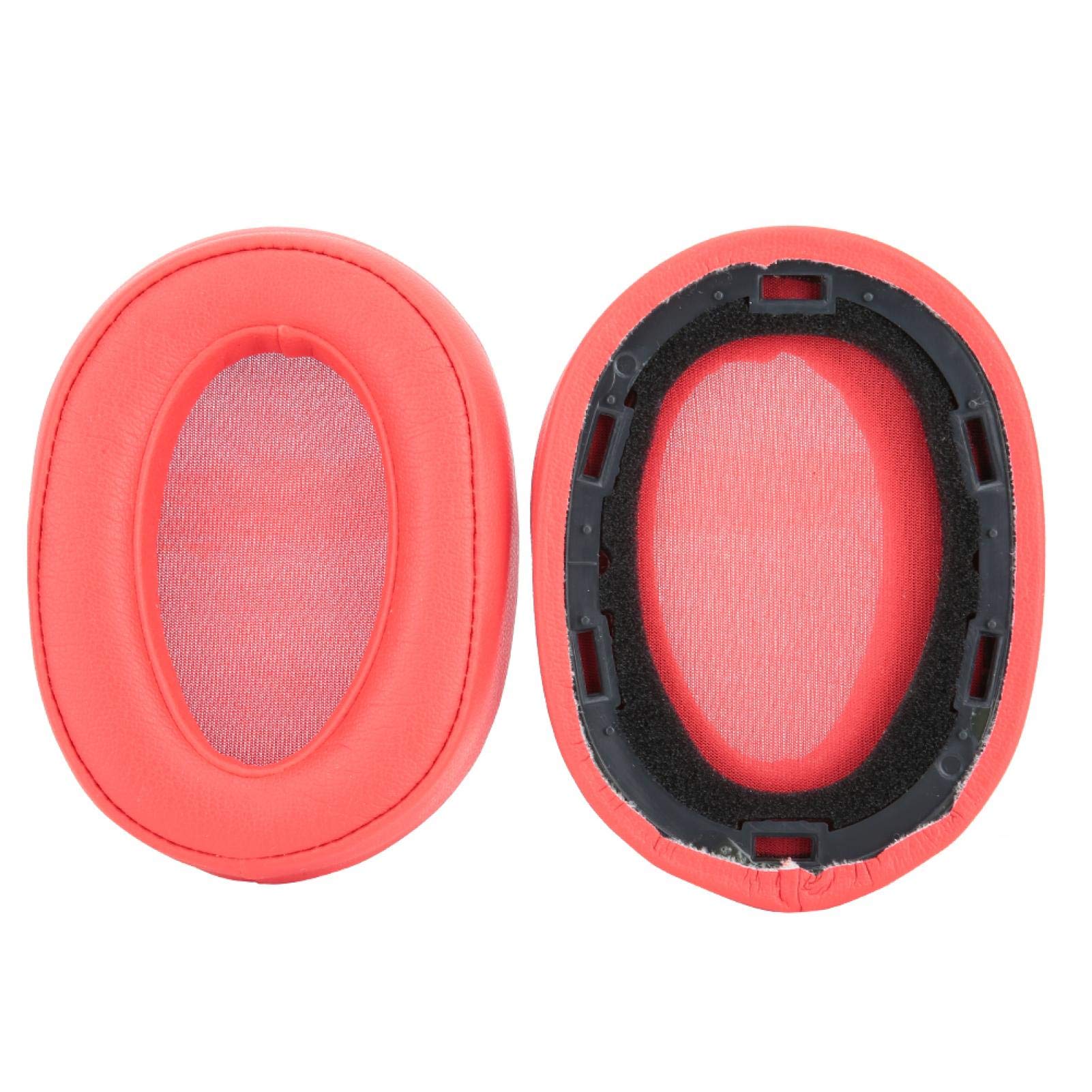 Replacement Ear Pads for Sony MDR-100ABN & WH-H900N Headphones - Soft Red Memory Foam Cushion Covers - Enhance Comfort for Gaming, Music & Long Listening Sessions