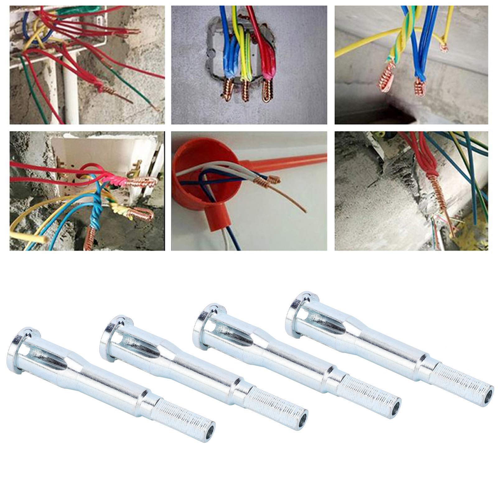 4PCS Automatic Wire Stripping and Twisting Tool Set - Electrical Cable Stripper for 2-5 Lines, Terminals & Power Tools - Perfect for DIY Electrical Projects, Home Wiring & Professional Installations