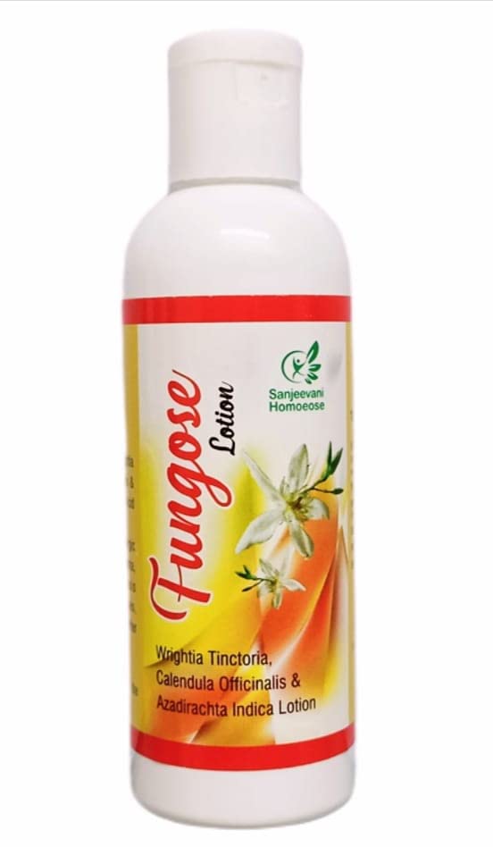 Sanjeevani Fungose Anti-Itch Lotion for Skin Allergies - 100ml (Pack of 2) - Fast Relief for Eczema, Ringworm & Athlete's Foot - Perfect for Travel & Home First Aid Kit