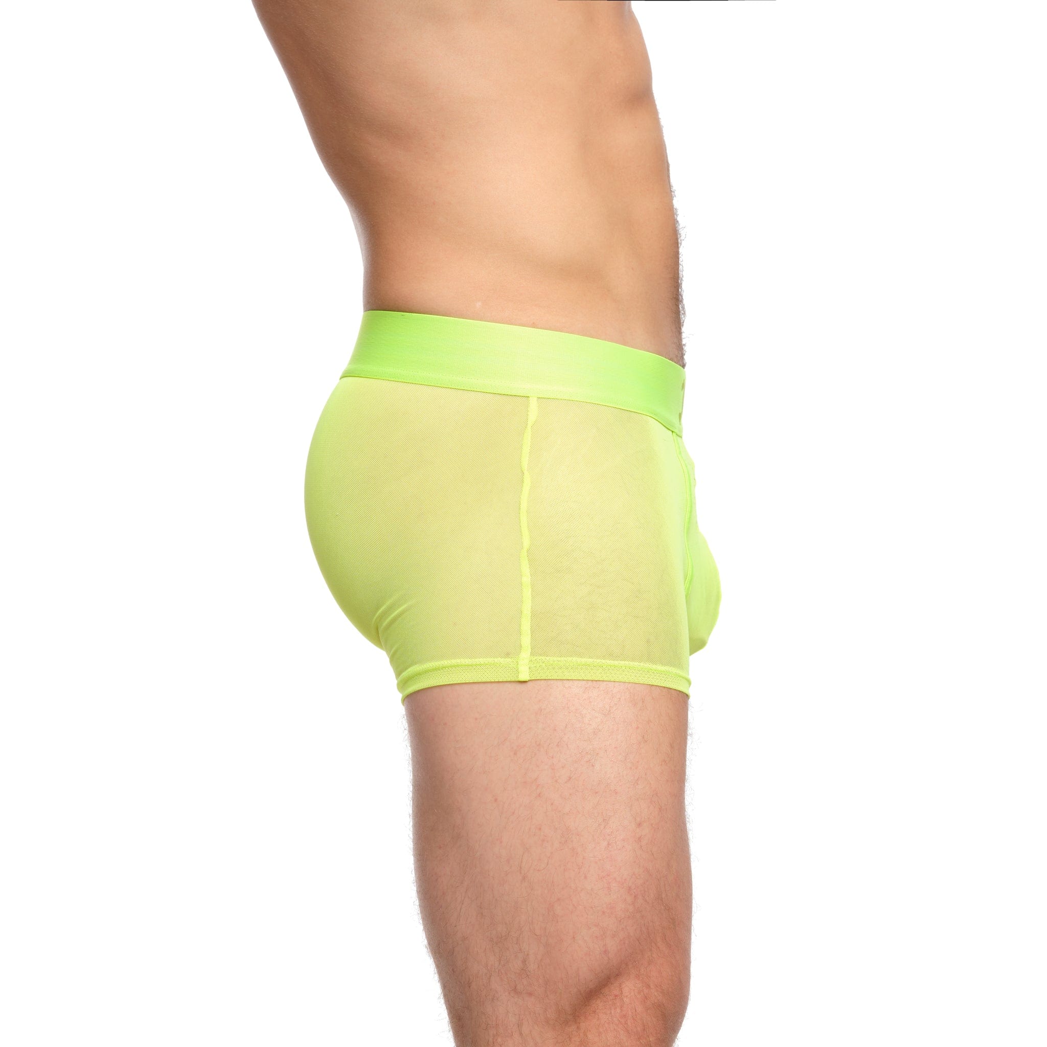 Just The Bones Sheer Trunk Neon Green - Sexy Sheer Underwear for Women, Comfortable & Breathable Panties - Perfect for Lingerie, Boudoir, and Special Occasions