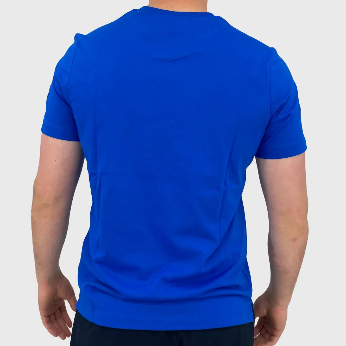 Macron Italy Rugby Cotton T-Shirt - Royal Blue - Official Fan Jersey for Rugby Matches & Casual Wear
