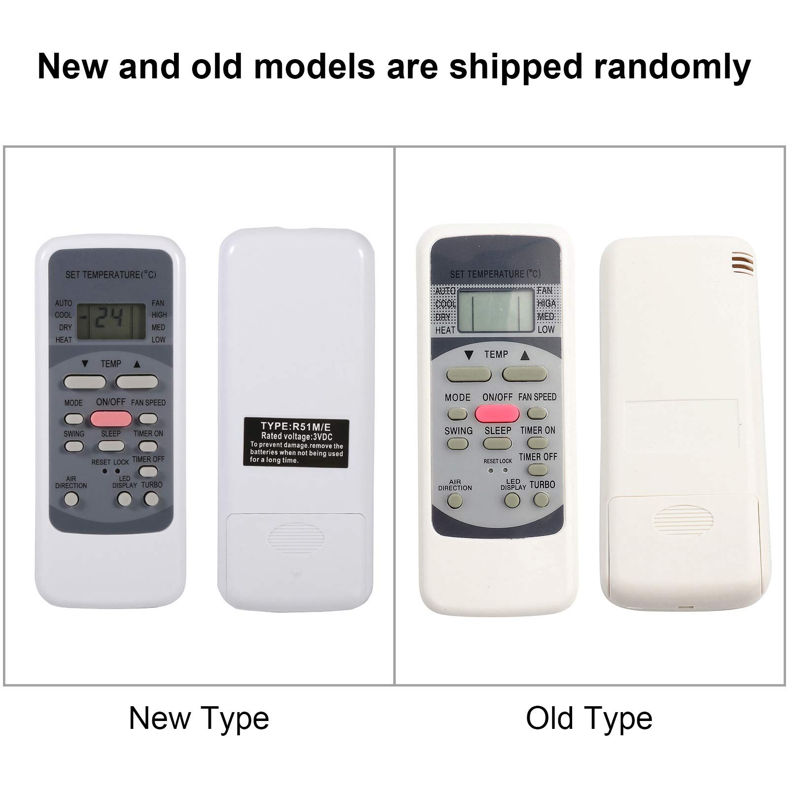 Universal R51M/E Remote Control AC Replacement for Home & Office