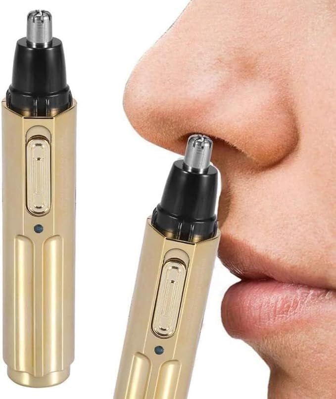 Rechargeable Electric Nose Hair Trimmer for Men & Women - Waterproof Stainless Steel Blade, Professional Grooming Tool for Eyebrows & Ears | Perfect for Travel, Home & Personal Care Routine