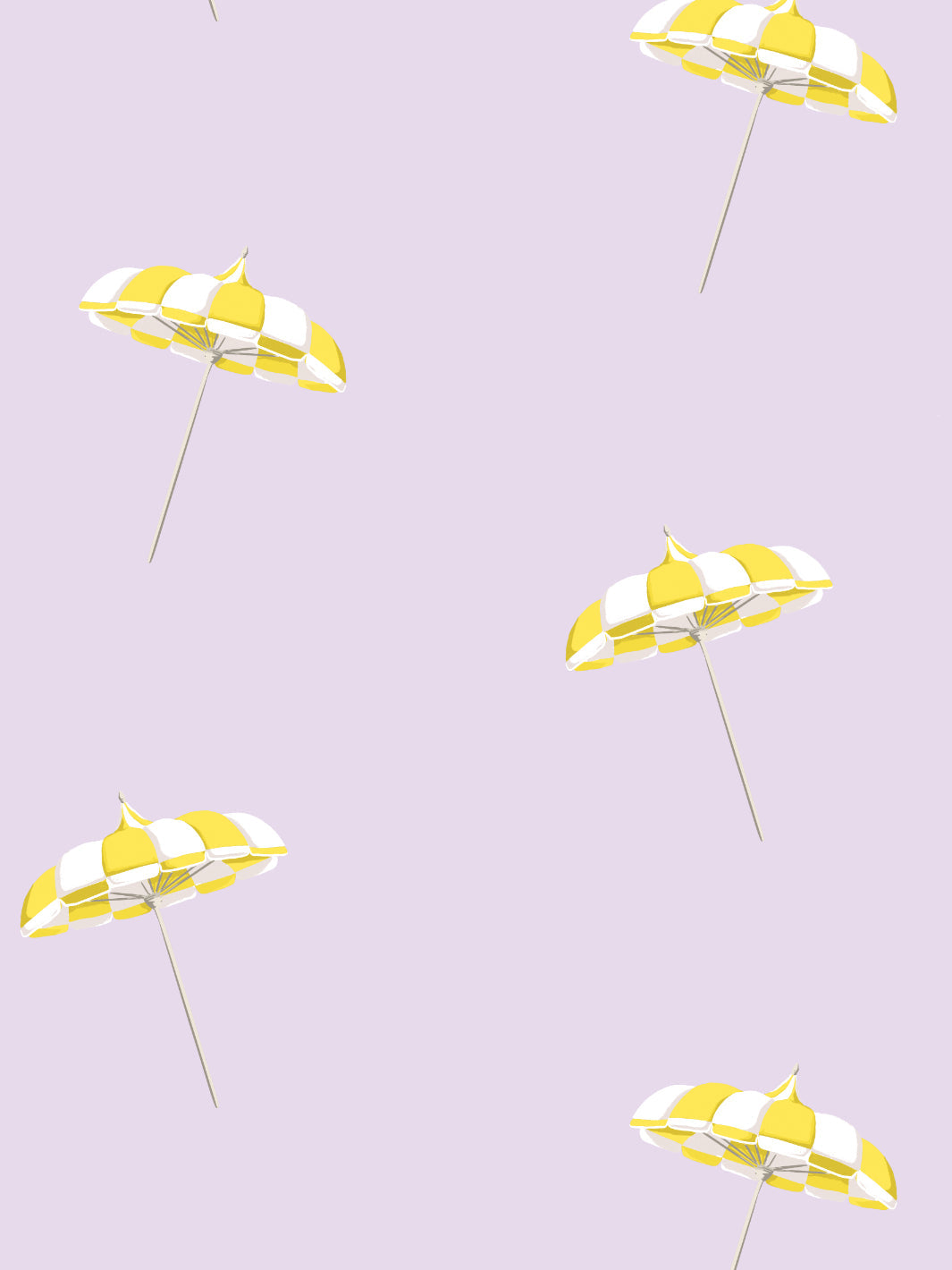 Barbie™ Land Umbrella Wallpaper - Lavender Pink Dreamy Decor | Perfect for Girls' Bedroom, Playroom & Barbie-Themed Party Decorations