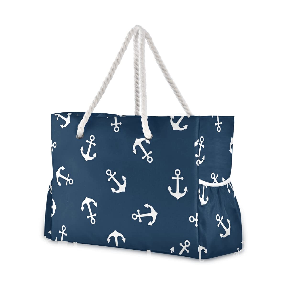 Senya Large Waterproof Canvas Beach Tote Bag for Women - Gym, Travel & Daily Use - Durable Shoulder Bag with Sea World Design - Perfect for Pool, Beach & Shopping