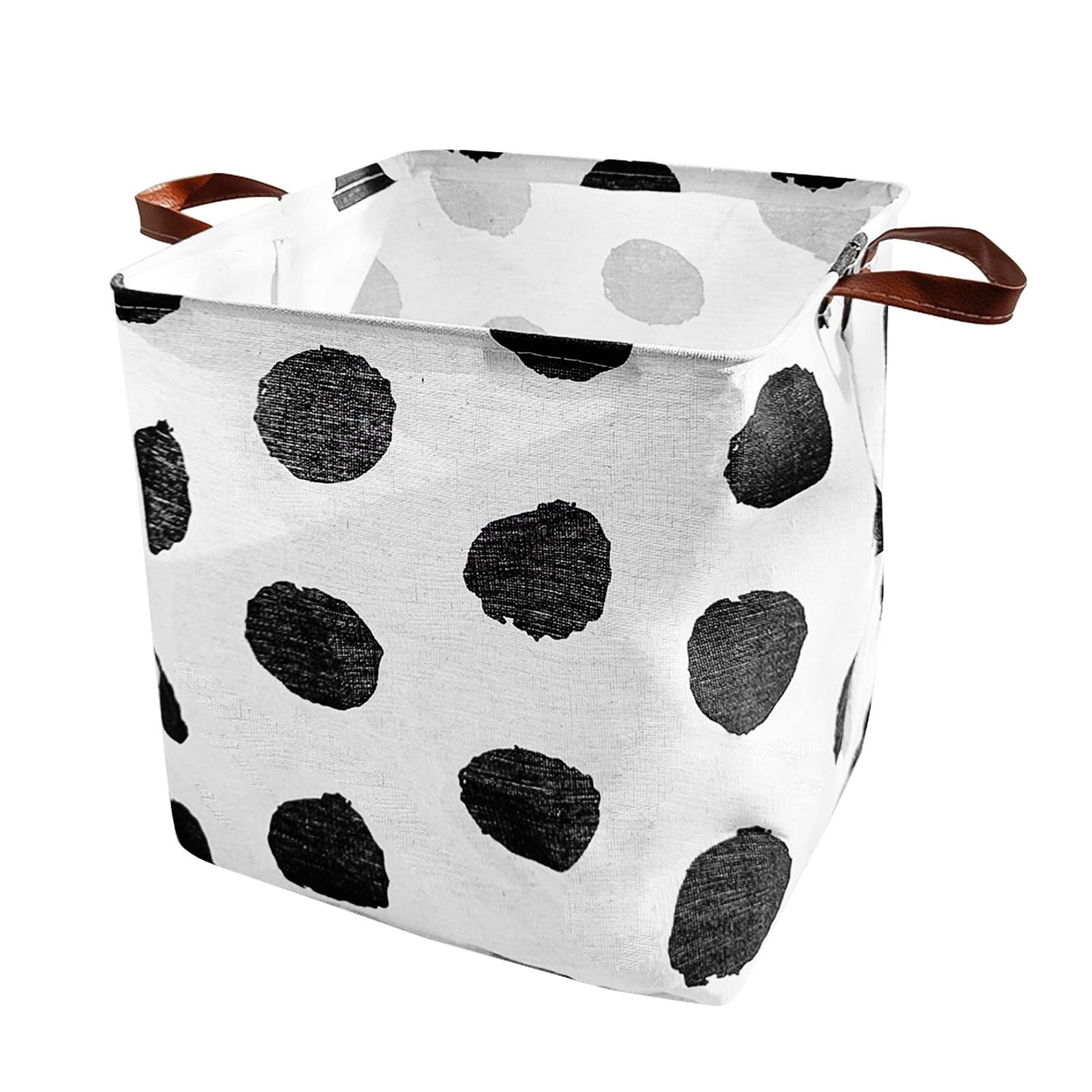 Large Laundry Baskets for Boys and Girls - Baby Hamper Storage with Leather Handles, Toy Organizer & Clothes Storage for Nursery, Kids Room, and Housekeeping