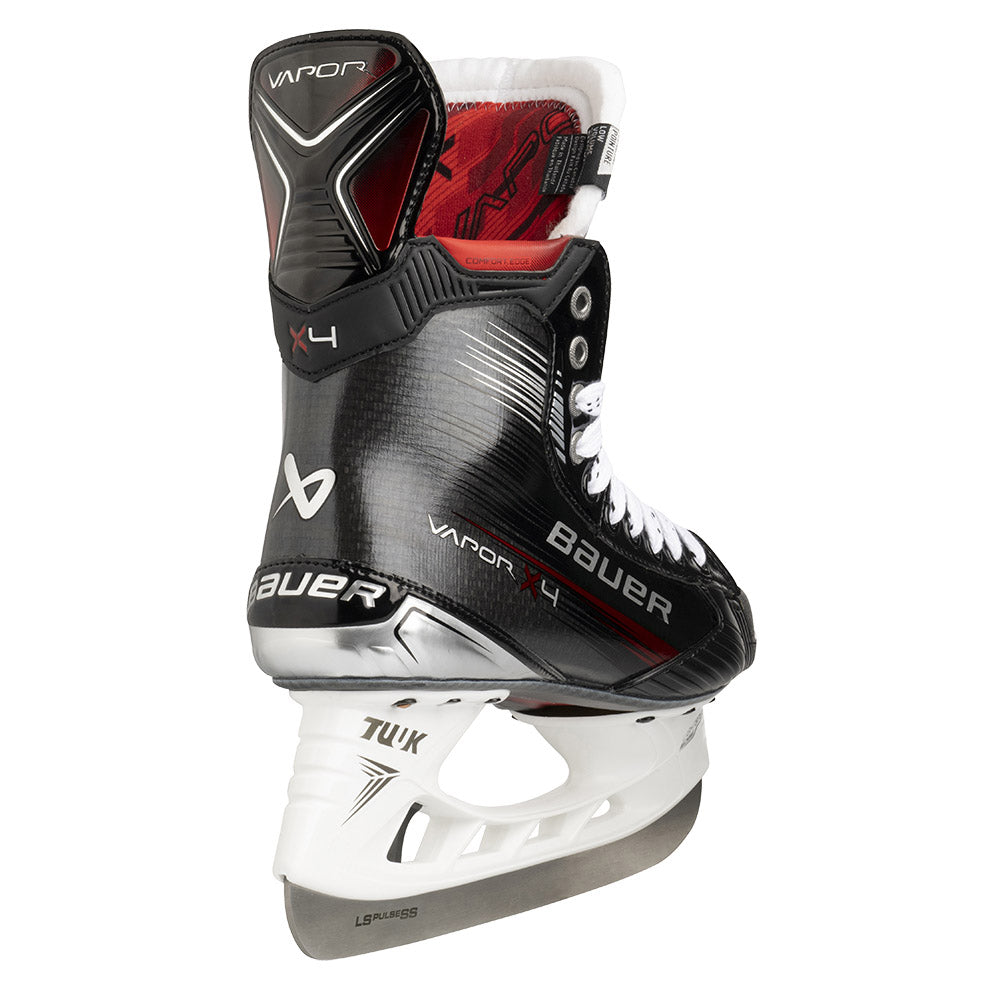Bauer Vapor X4 Intermediate Ice Hockey Skates - Lightweight Performance Skates for Youth & Adults - Perfect for Hockey Practice, Games & Ice Skating Rinks