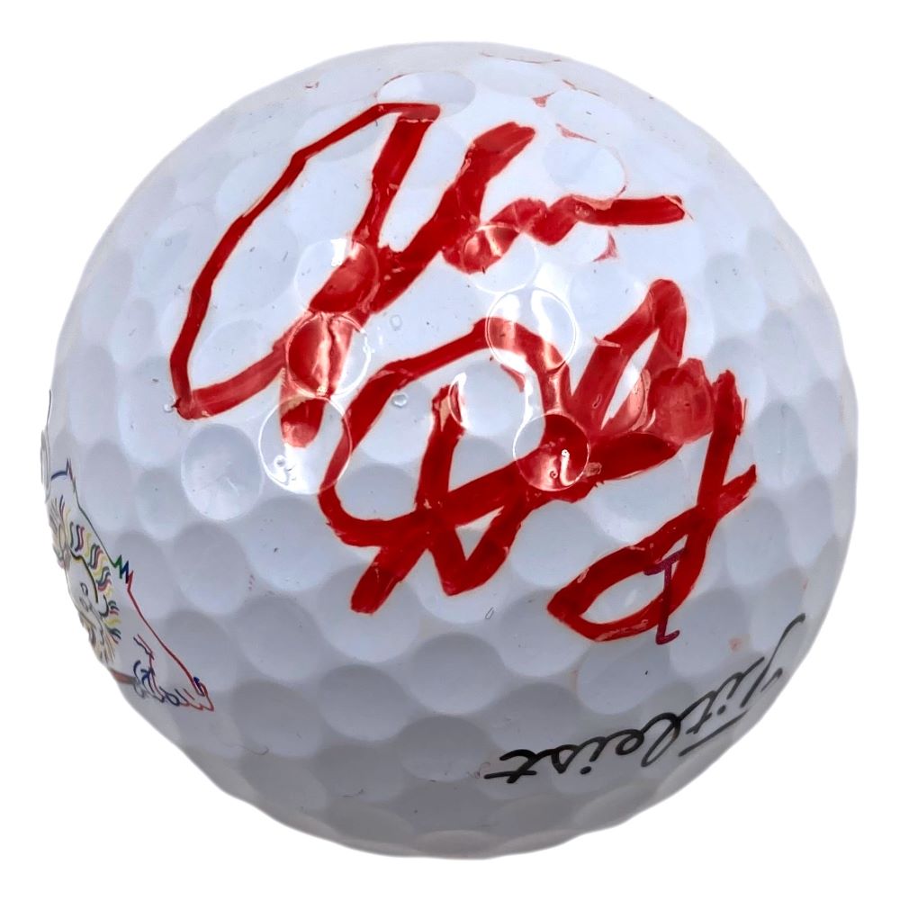 John Daly Autographed Golf Ball with Red Logo - Limited Edition Collectible for Golf Fans, Perfect for Display, Memorabilia Collection, and Gifts