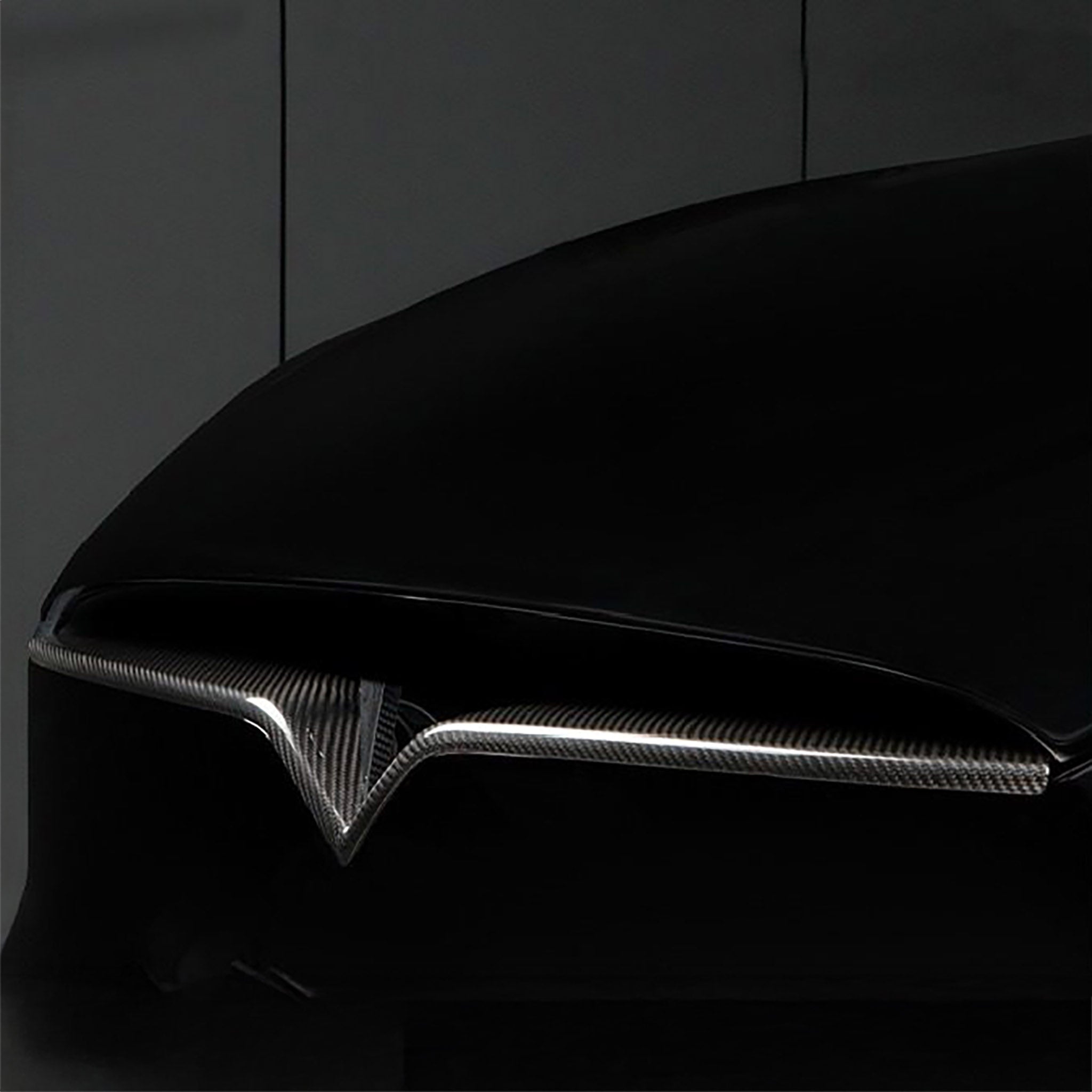 Premium Real Carbon Fiber Front Bumper Inlay for Tesla Model X (2017-2025) - Yeslak | Enhances Style & Protection for Luxury SUVs