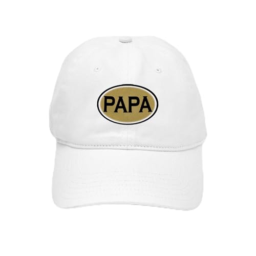 White - Papa Oval Cap