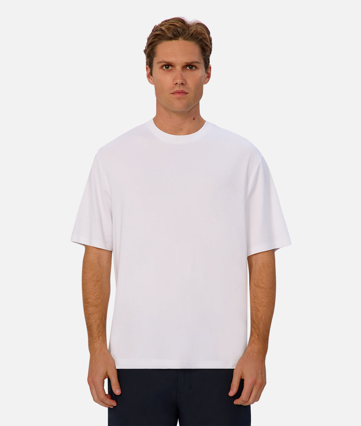 Leggera Tech Tee - Premium White Performance T-Shirt for Running, Gym & Outdoor Activities