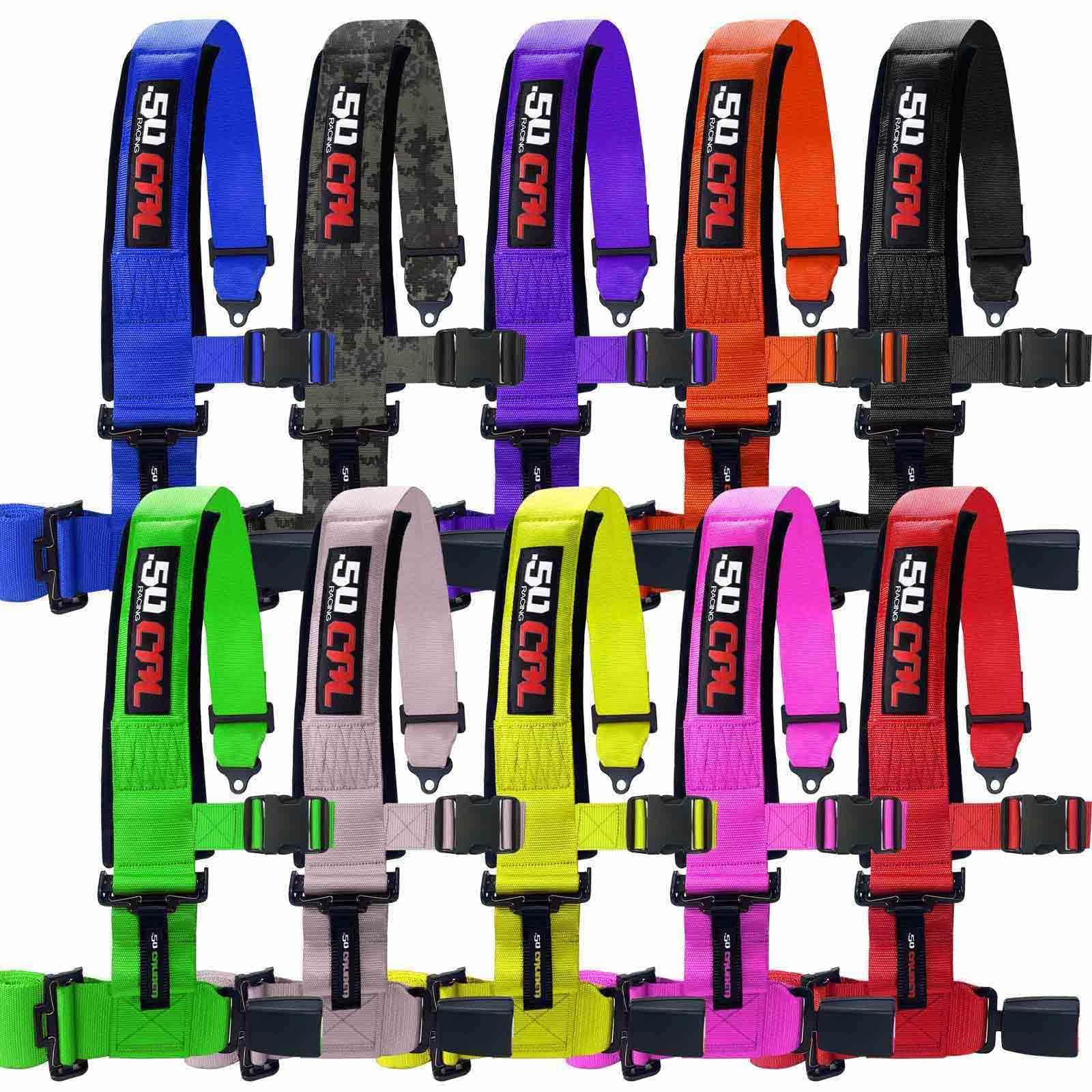 2 & 3 Point Harness with Push Button Release - 10 Color Options for Car Seat, Stroller & Baby Carrier Safety Straps | Perfect for Toddler Travel, Outdoor Adventures & Child Safety
