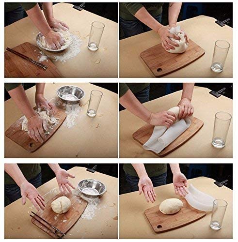 Hinfy Food-Grade Silicone Kneading Bag - Reusable Dough Mixer for Bread, Pastry & Pizza - Flour Mixing & Storage Bag (1 Pack) - Perfect for Home Baking, Meal Prep & Food Preservation