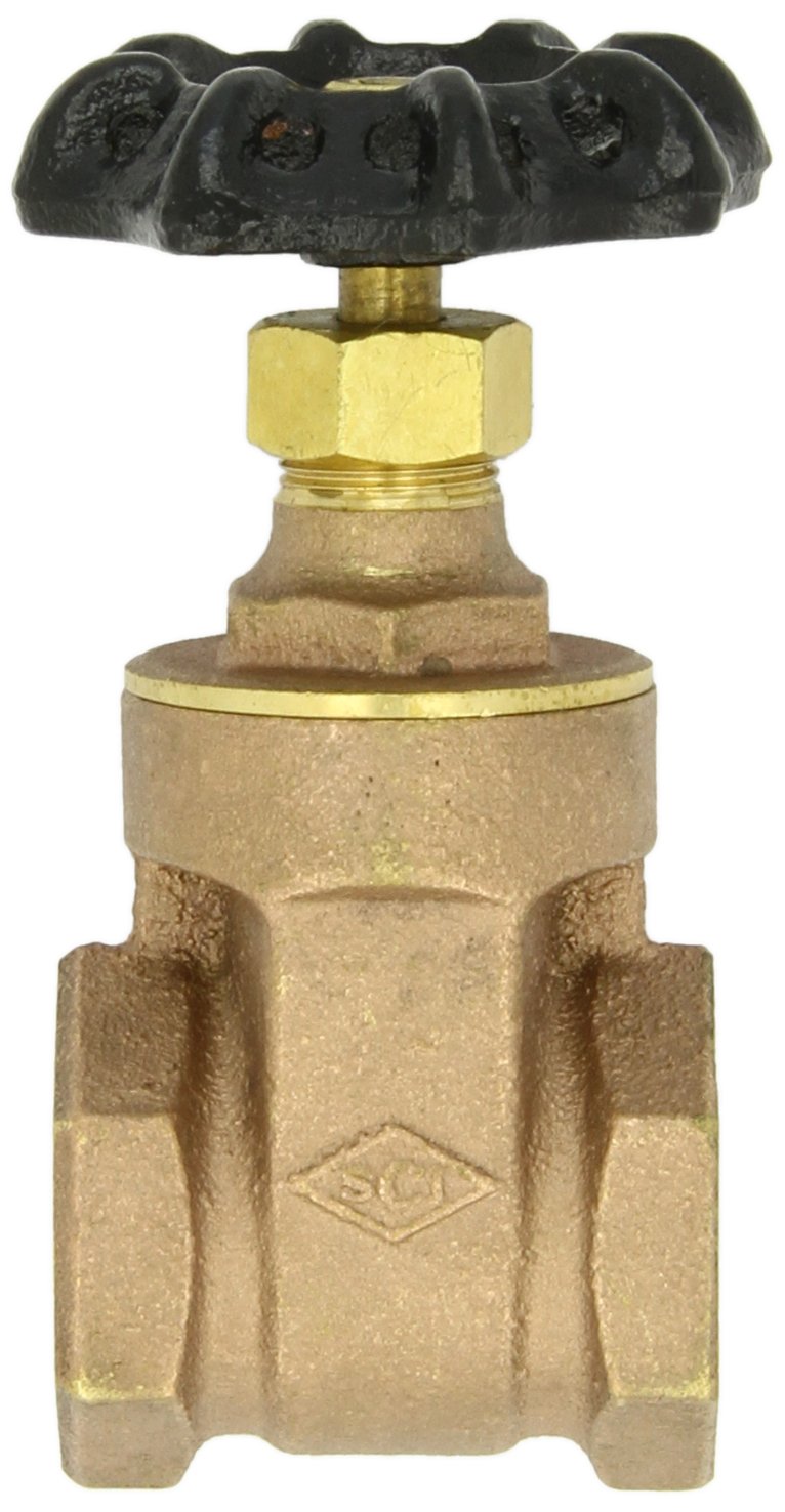 Dixon BGV300 3-Inch NPT Female Brass Gate Valve - Heavy Duty Water Flow Control for Plumbing, Irrigation & Industrial Applications