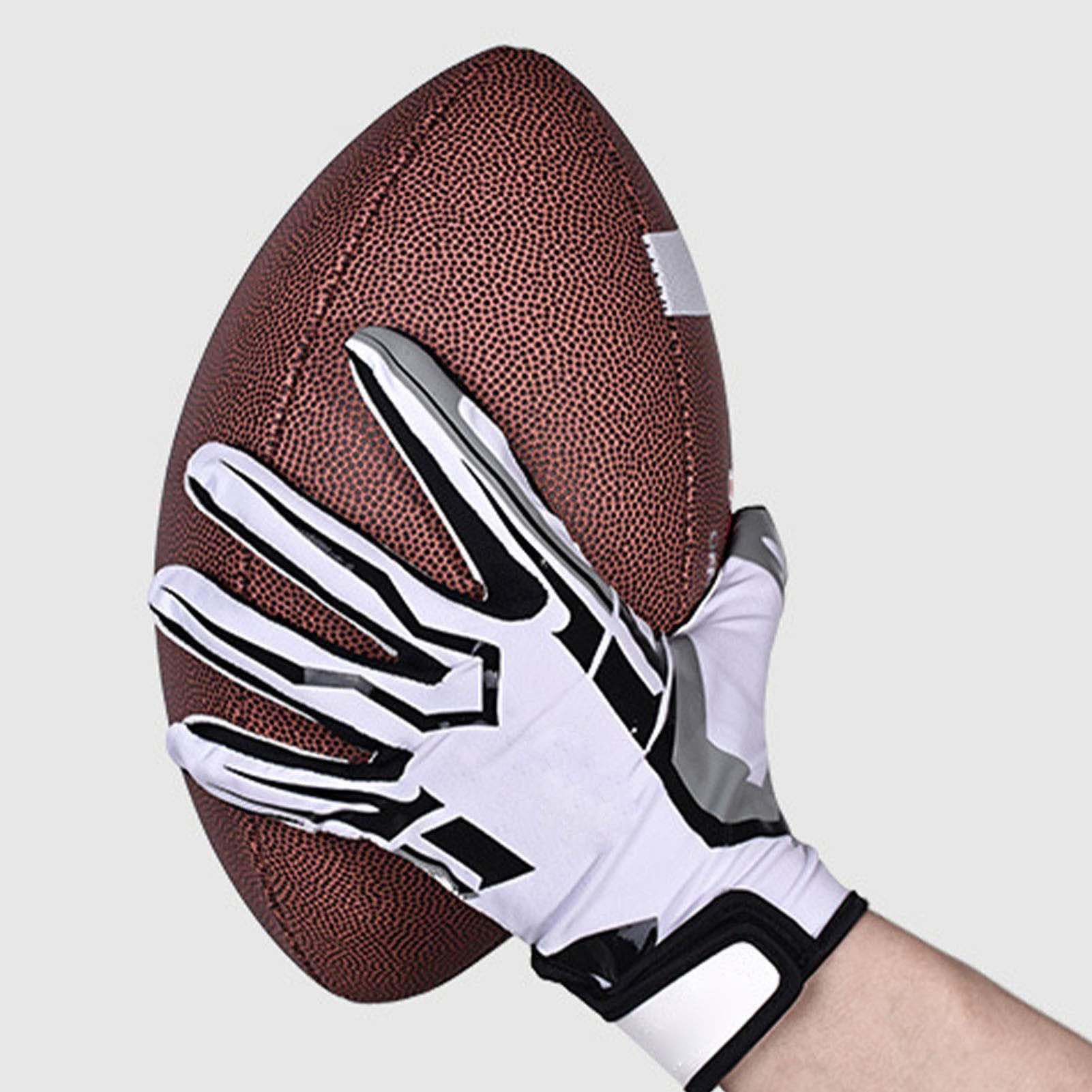Best Football Receiver Gloves for Men - Grip-Enhancing Touch Gloves for Football, Rugby & Training (Size L) - Perfect for Game Day, Practice & Outdoor Sports