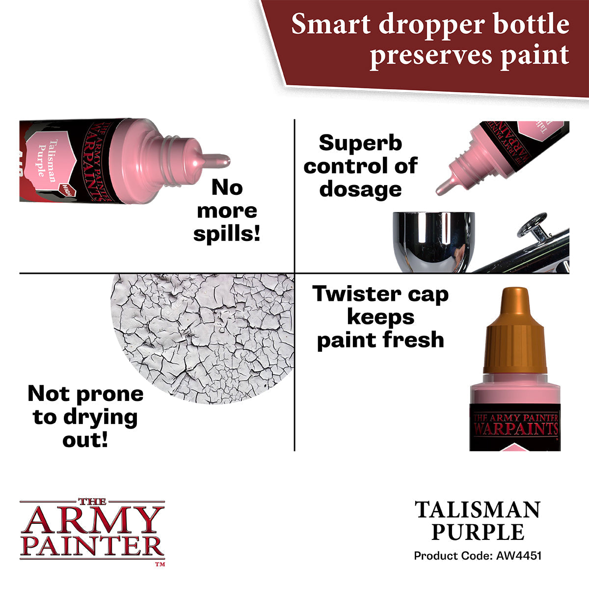 Warpaints Air: Talisman Purple - Premium Water-Based Face Paint for Halloween, Cosplay & Body Art - Safe for Kids & Adults