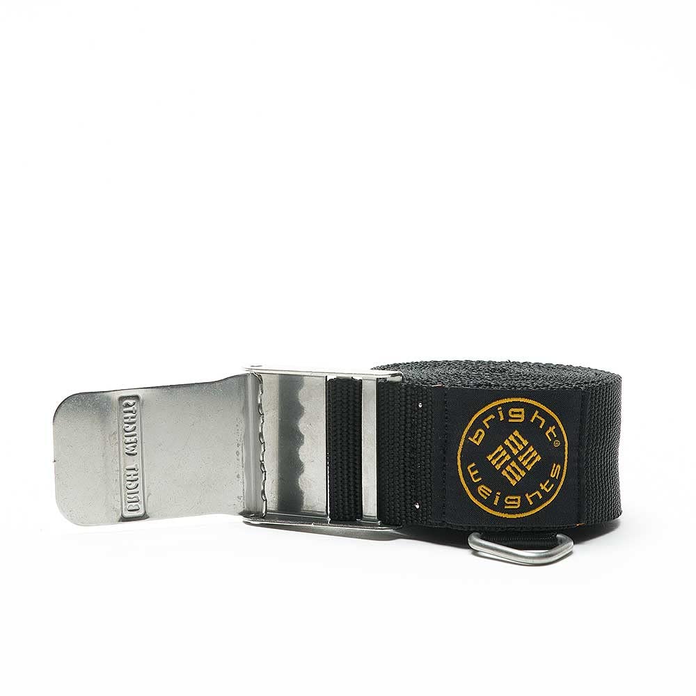 Bright Weights Waist Belt & Buckle for Weight Training, Gym Workouts, and Fitness Exercises - Adjustable Strength Training Belt for Men & Women