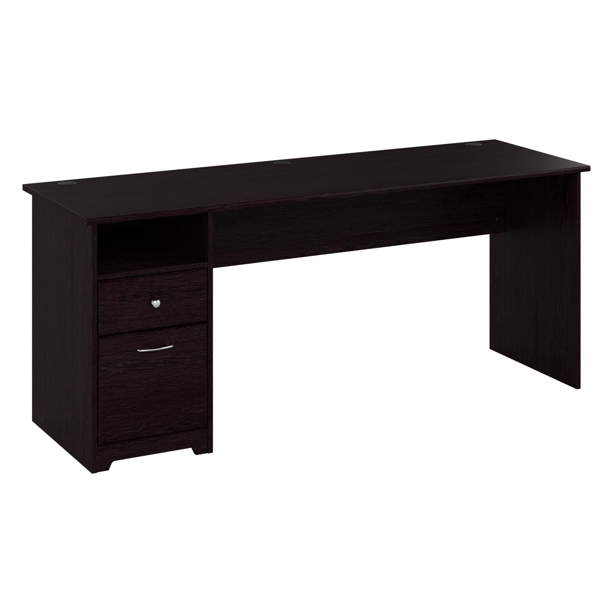Bush Furniture Cabot 72W Computer Desk with Drawers - Espresso Oak Finish, Home Office Desk for Work & Study, Perfect for Small Spaces & Remote Work