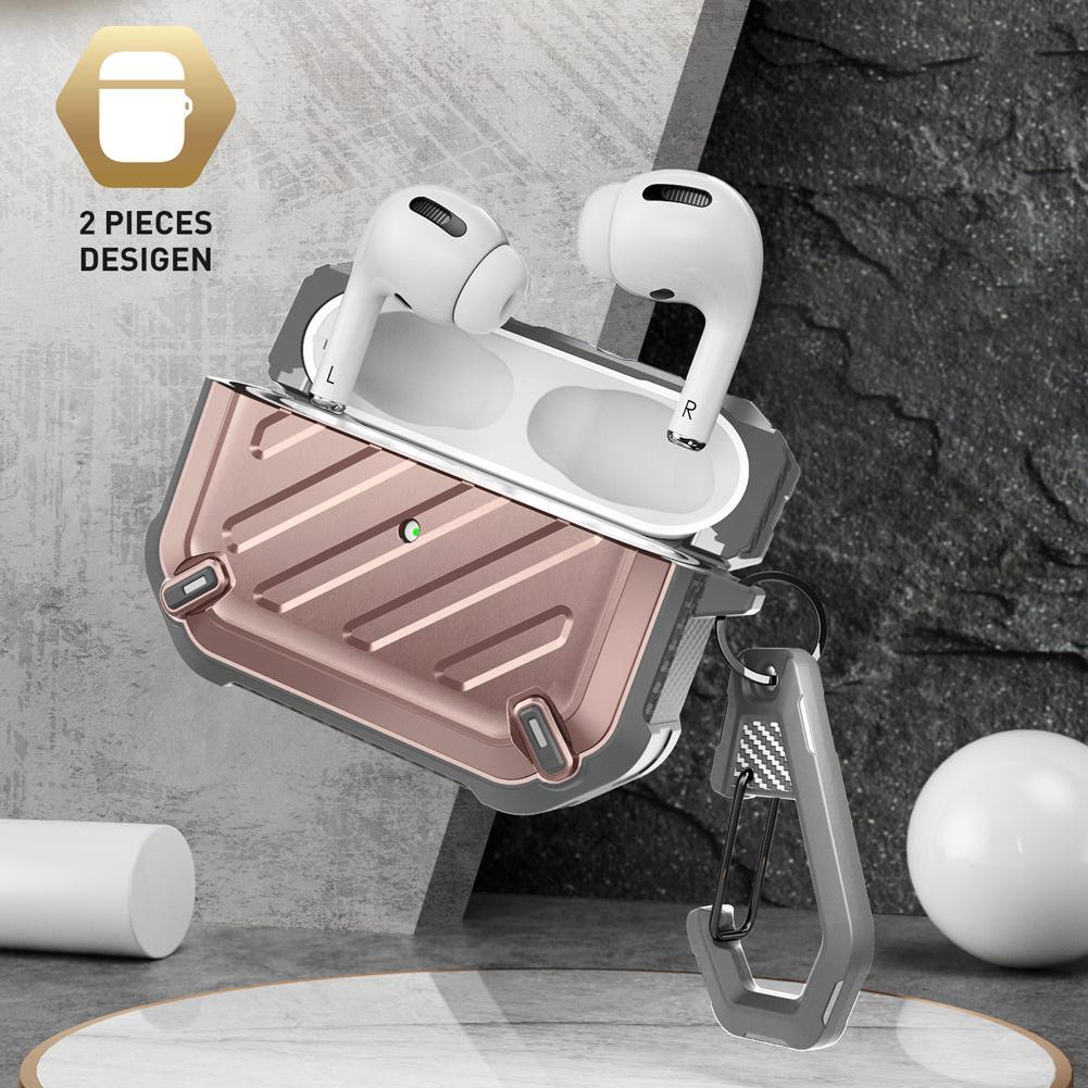Apple AirPods Pro Case - Unicorn Beetle Pro Rugged Protective Cover with Rose Gold Finish | Shockproof, Dustproof & Scratch-Resistant | Perfect for Travel, Workouts & Outdoor Adventures