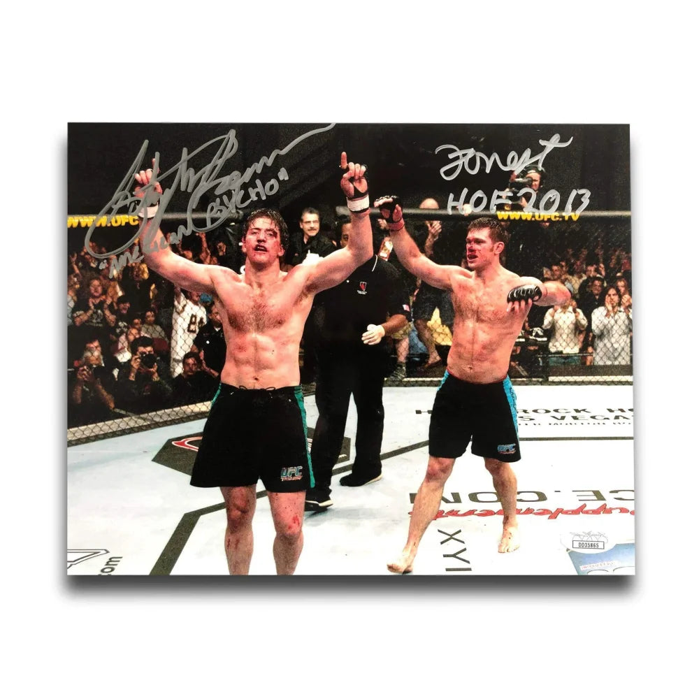 Forrest Griffin & Stephan Bonnar Dual Signed 8x10 Photo - UFC Autograph with JSA COA - Perfect for MMA Collectors and UFC Memorabilia Displays