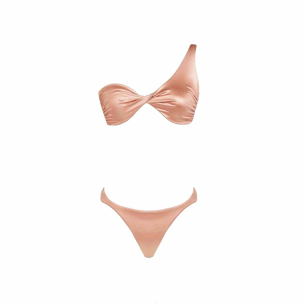 Ola Bikini Bottom - Women's Sexy High Waisted Bikini Swimsuit for Beach, Pool & Vacation - Trendy Two Piece Bathing Suit with Adjustable Straps
