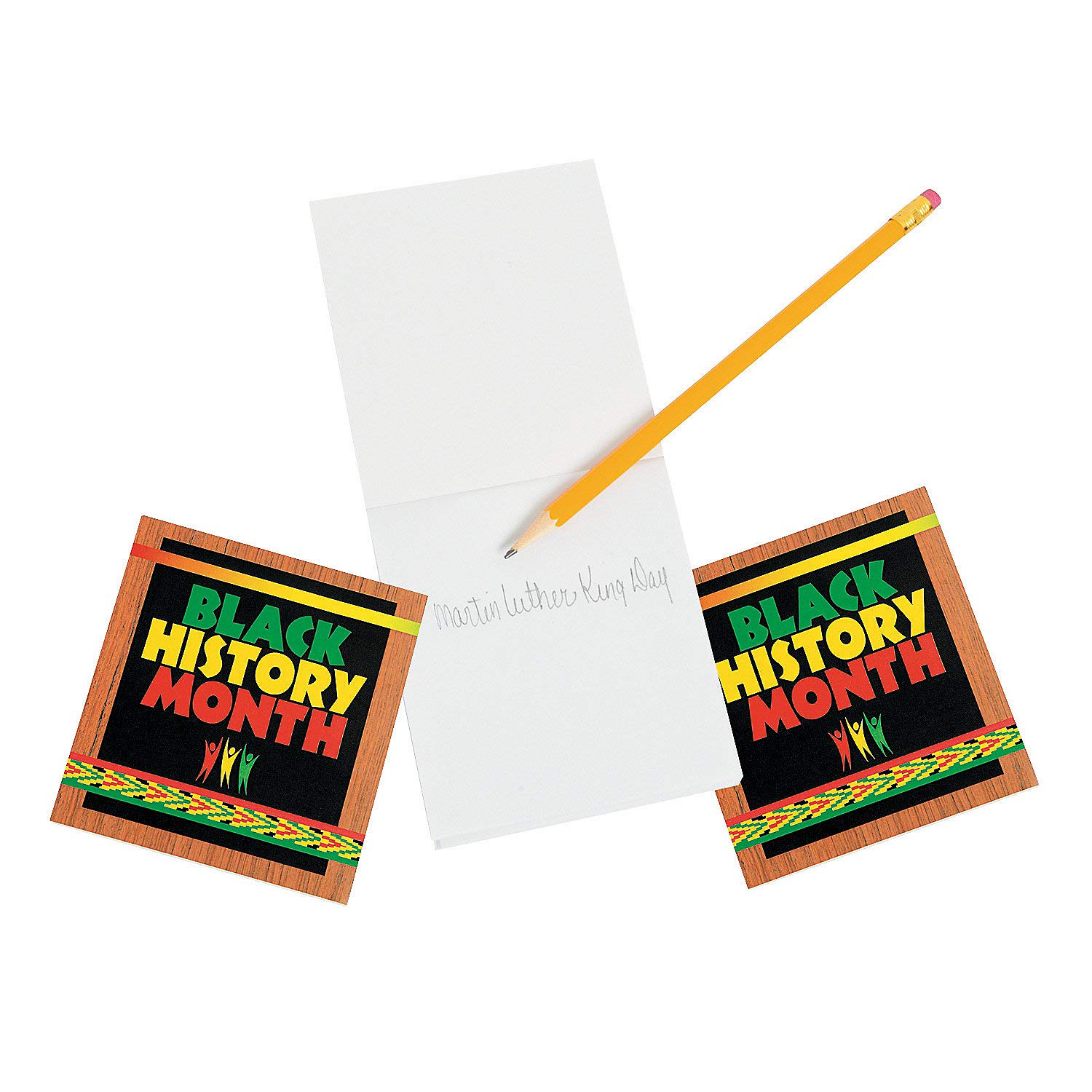 Fun Express Black History Month Notepads - 12-Pack Educational Learning Notepads for Kids - Classroom Activities, Homeschool Supplies & African American History Lessons