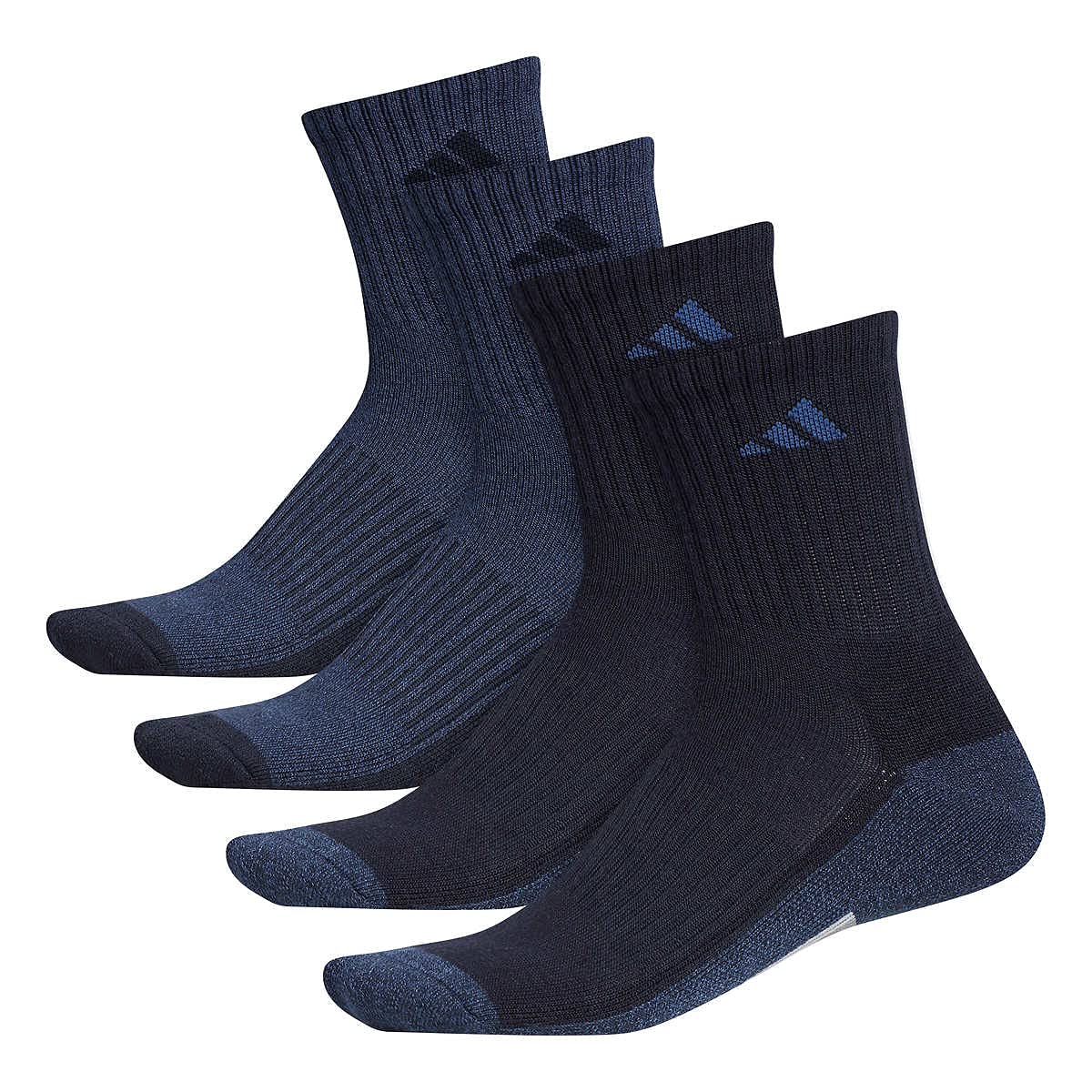 adidas Men's Performance High Quarter Socks 4-Pack - Moisture Wicking Athletic Socks for Running, Basketball & Workout - Comfortable Sports Socks for Active Lifestyle