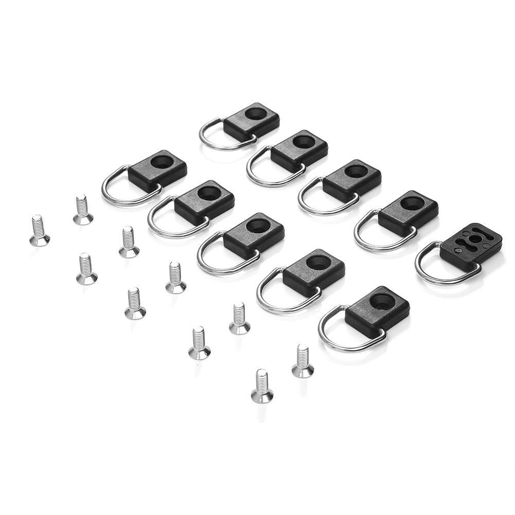 10PCS Kayak D Ring Screw Kit - Heavy Duty Canoe Boat Fishing Rigging Hardware for Sailing, Camping & Marine Safety - Deck Loop Mounting Tie Down Accessories for Kayaks, Canoes & Small Boats - Perfect for Securing Gear, Fishing Rods & Safety Equipment