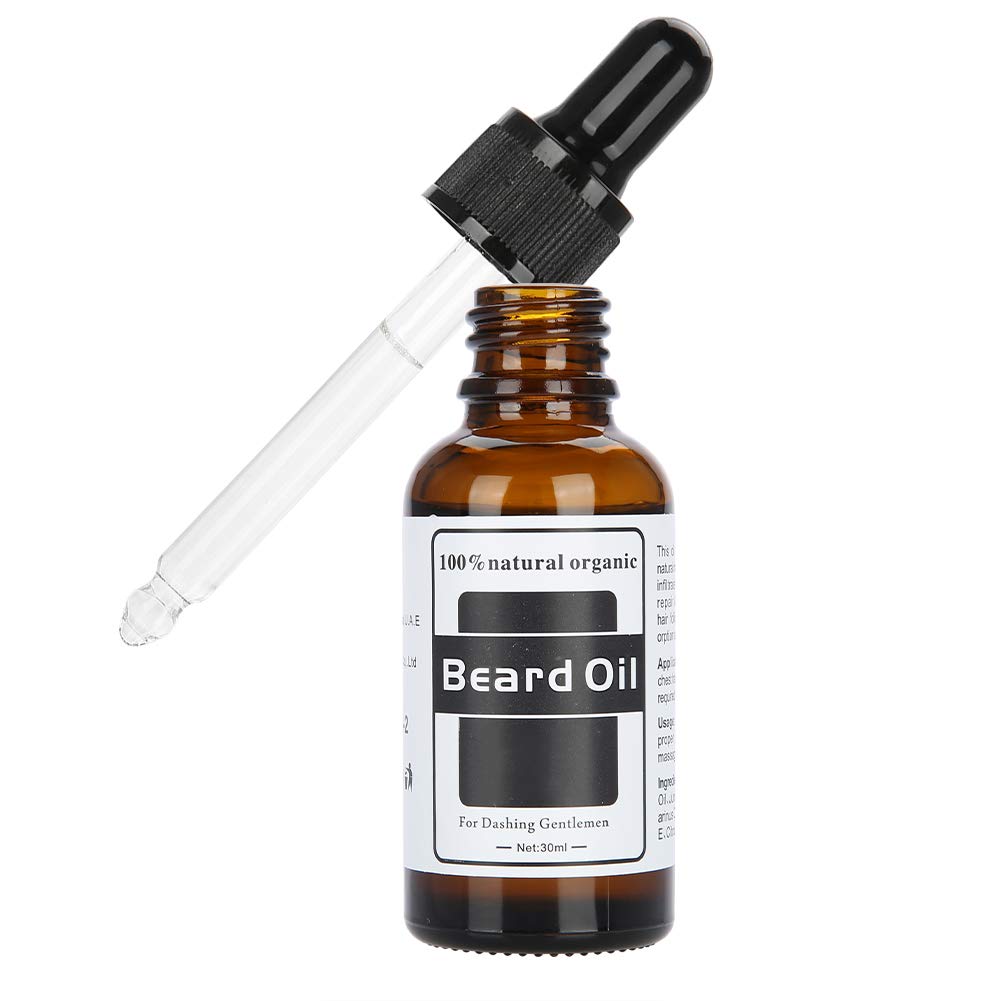 Premium Beard Growth Oil for Men - Natural Luster & Fuller Beard Serum with Styling Tools - Facial Hair Care & Grooming Kit for Daily Use & Special Occasions