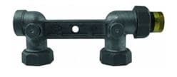 1 1/4 Inch Black Iron Pipe Fittings with Swivel Connections - 30L Inlet/Outlet for Plumbing, Gas Lines & Industrial Applications | Heavy Duty Water & Air Flow Solutions