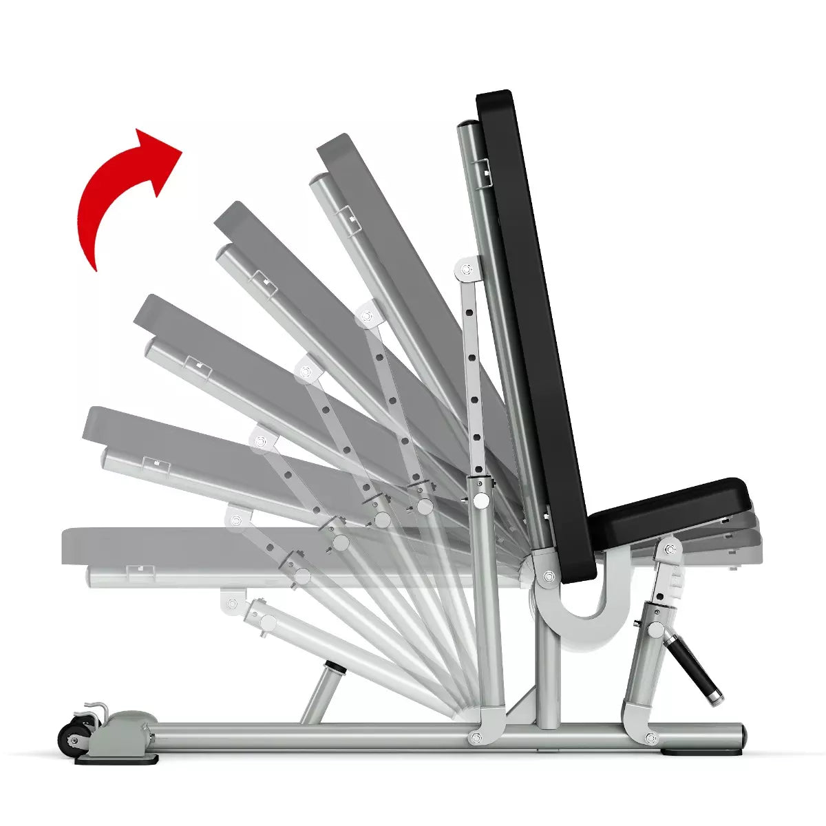 Commercial Flat/Incline Weight Bench - Heavy Duty Adjustable Gym Bench for Strength Training & Home Workouts - Perfect for Dumbbell Press, Incline Exercises & Full-Body Fitness