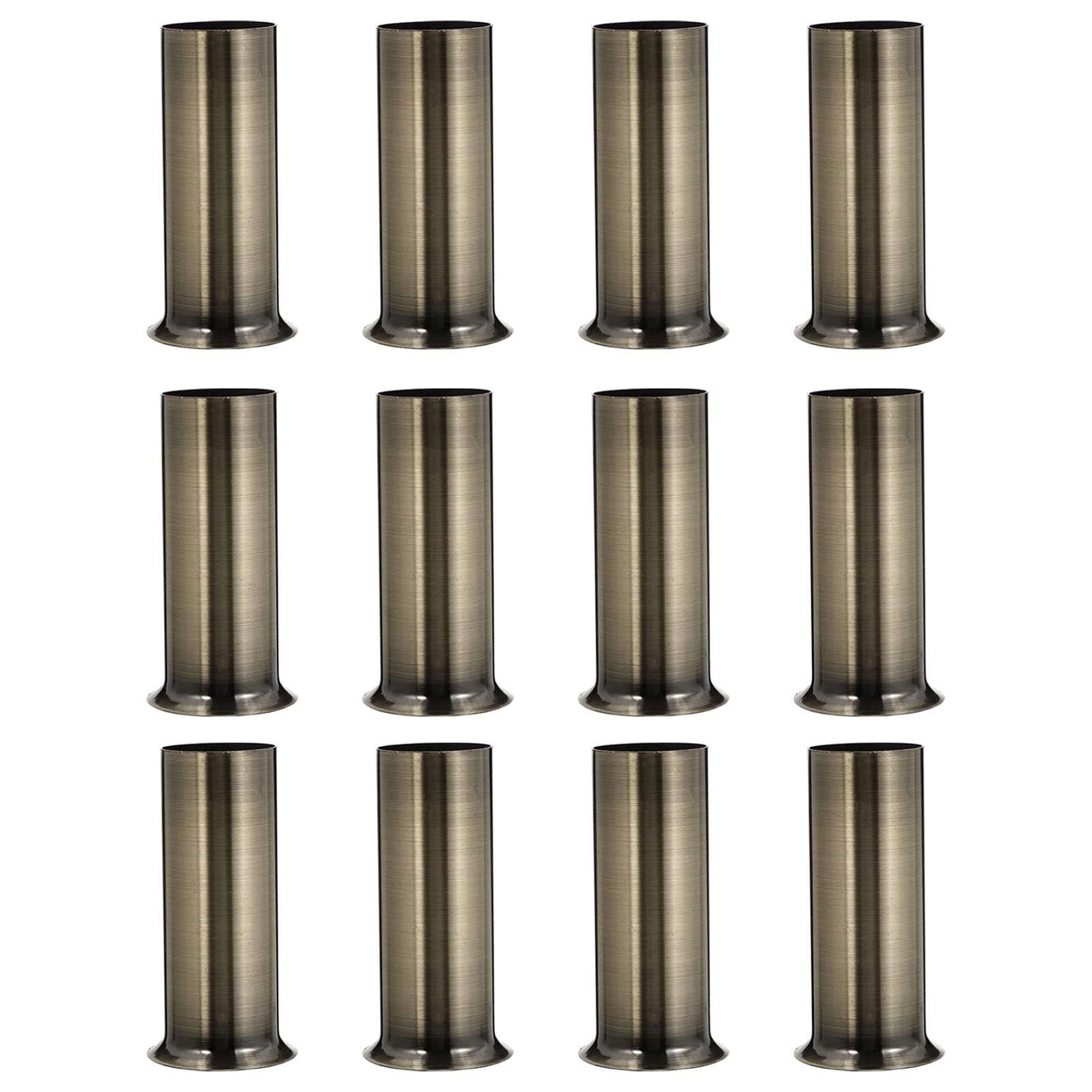 OSALADI 12-Piece Metal Chandelier Candle Covers - Tall Candle Sleeves for Most Chandeliers (Green) - Elegant Lighting Protection for Dining Rooms, Weddings & Home Decor